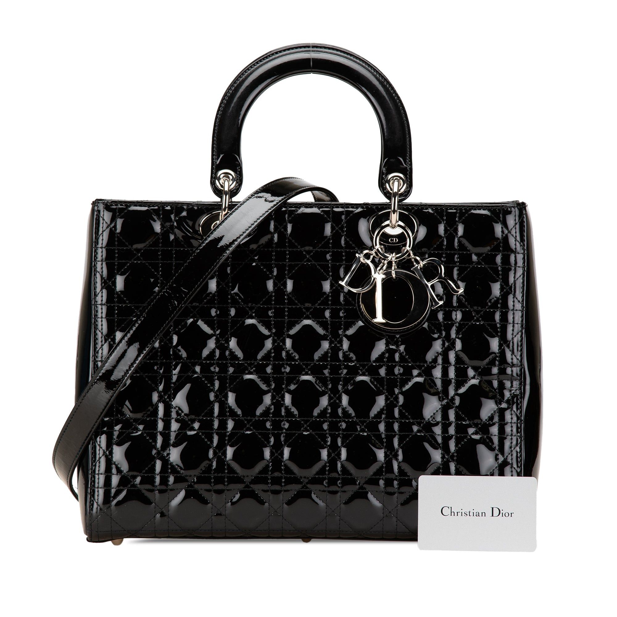 Dior Large Patent Cannage Lady Dior Size ONE SIZE - 12 Thumbnail