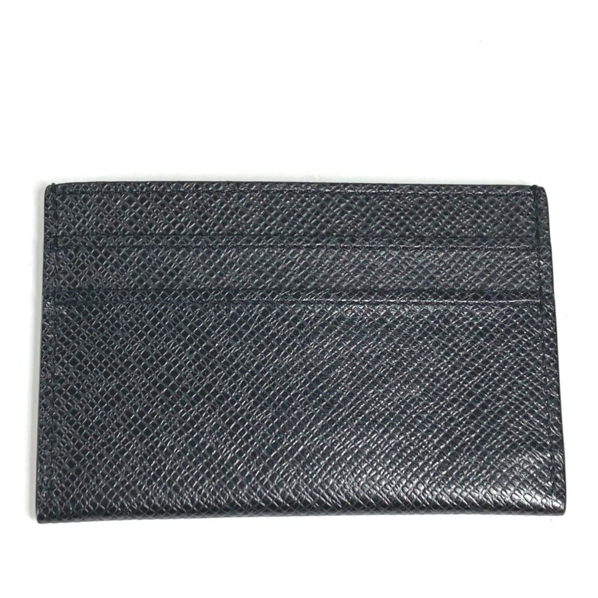 Louis Vuitton LOUIS VUITTON M32730 Taiga Porte Carte Double Business Card Case/Pass Case in Leather, Black, for Men and Women Size ONE SIZE - 2 Thumbnail