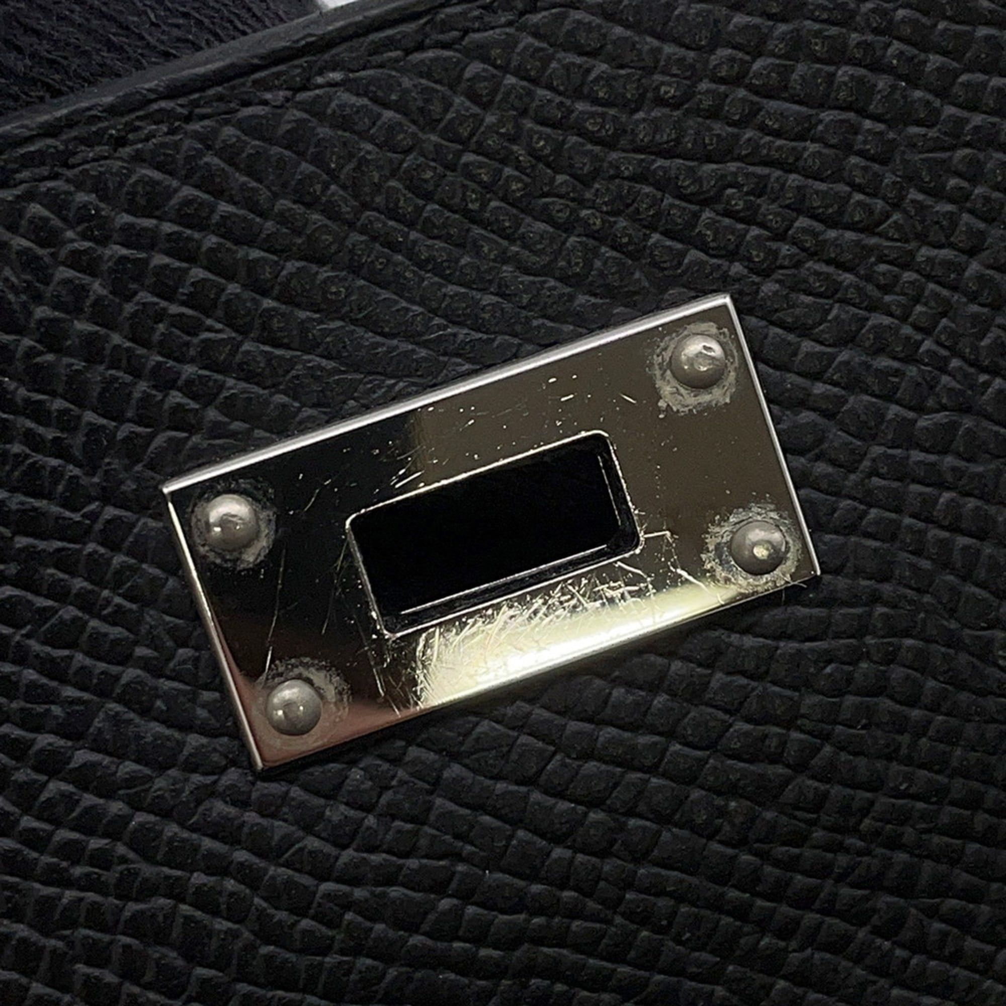 Hermès Kelly Wallet Long To-Go Black Epson K Stamp HERMES Shoulder WALLET