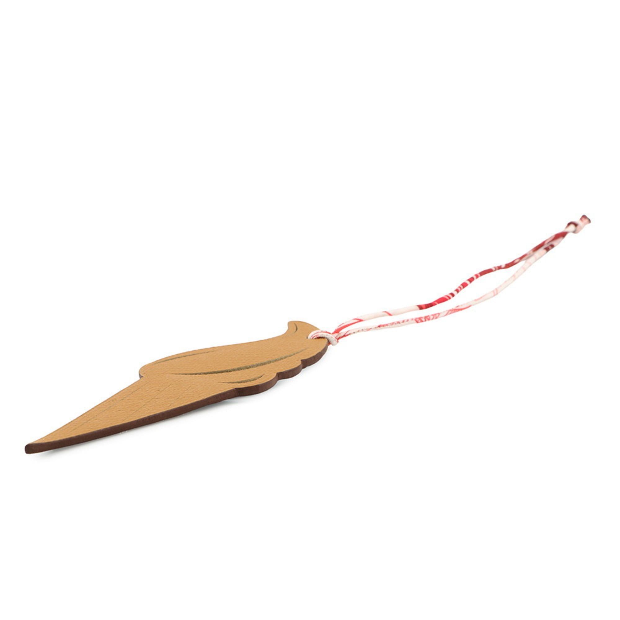 Hermes accessories bag charm Petit H soft cream caramel blue Outremer Epson Togo HERMES