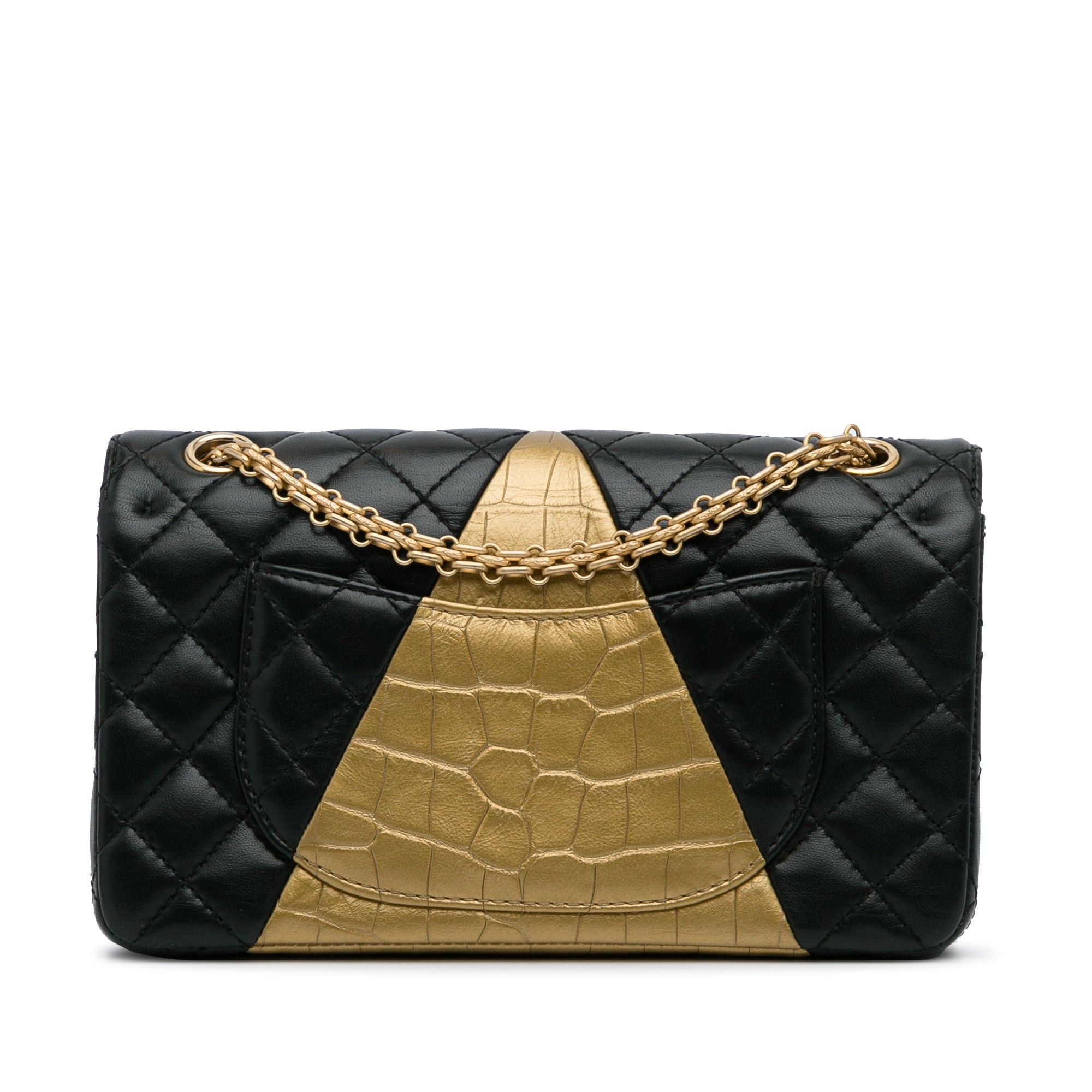 Chanel Medium Croc Embossed Lambskin 2.55 Reissue Double Flap Bag Size ONE SIZE - 4 Thumbnail