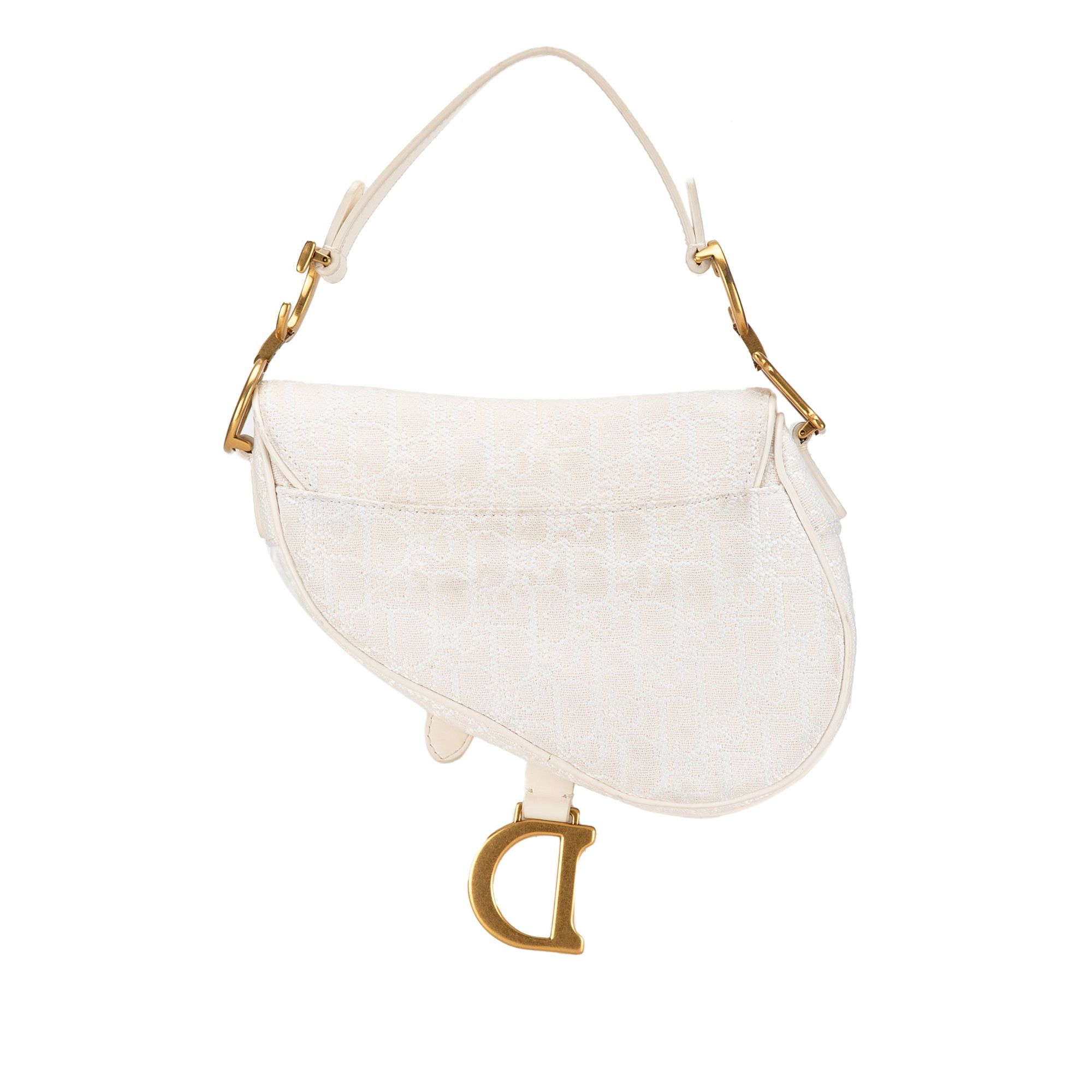 Dior Mini Oblique Canvas Saddle Bag Size ONE SIZE - 3 Thumbnail