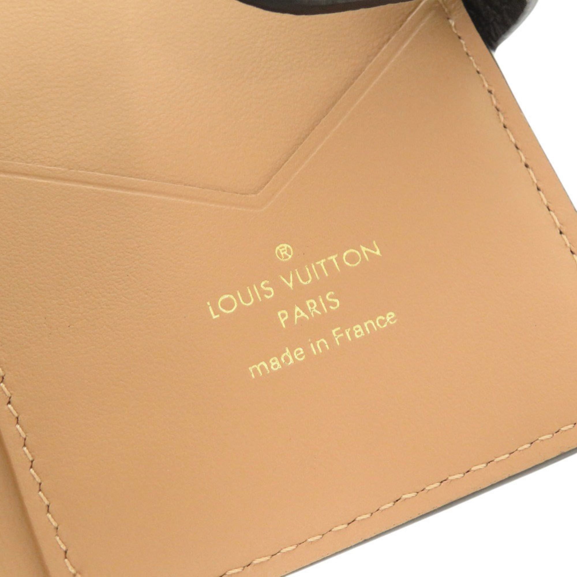 Louis Vuitton Unused Louis Vuitton LV Vertical Compact Wallet M81561 IC Taurillon Leather Noir Bifold Black 0400LOUIS VUITTON Size ONE SIZE - 8 Thumbnail