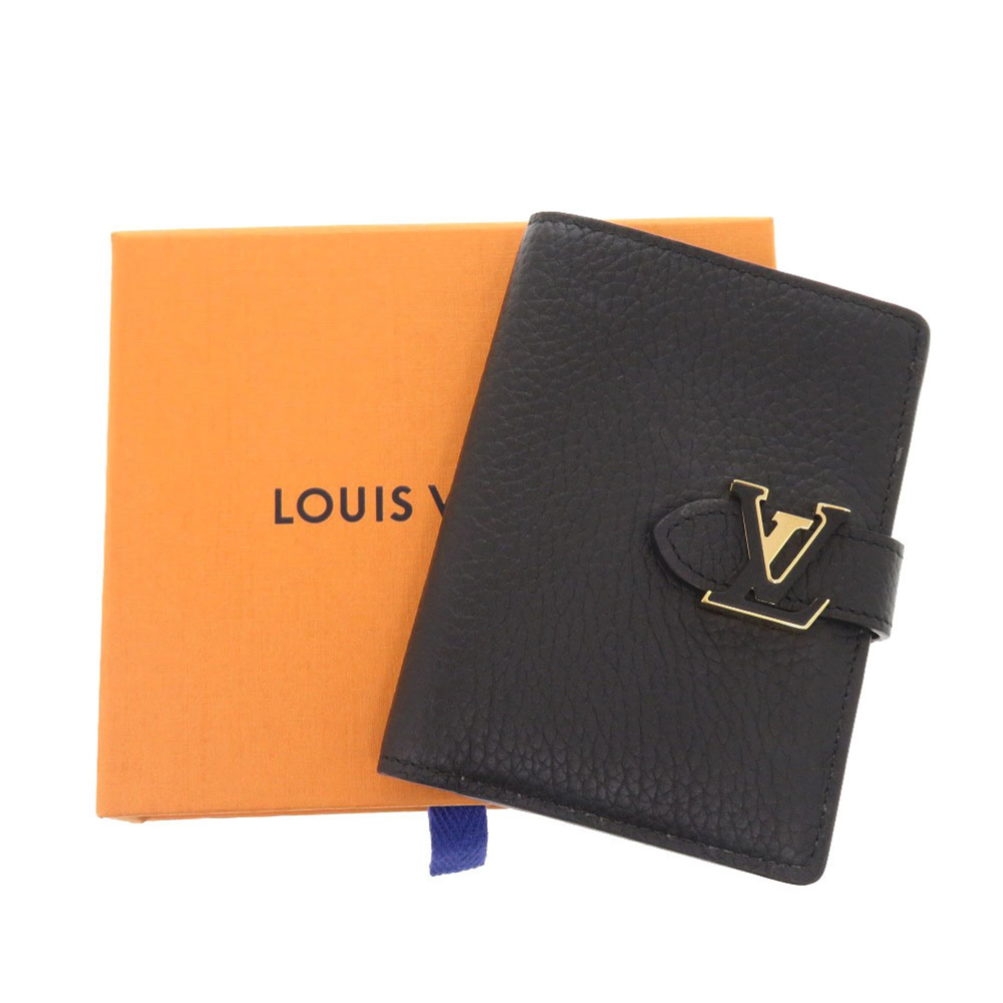 Louis Vuitton Unused Louis Vuitton LV Vertical Compact Wallet M81561 IC Taurillon Leather Noir Bifold Black 0400LOUIS VUITTON Size ONE SIZE - 2 Thumbnail