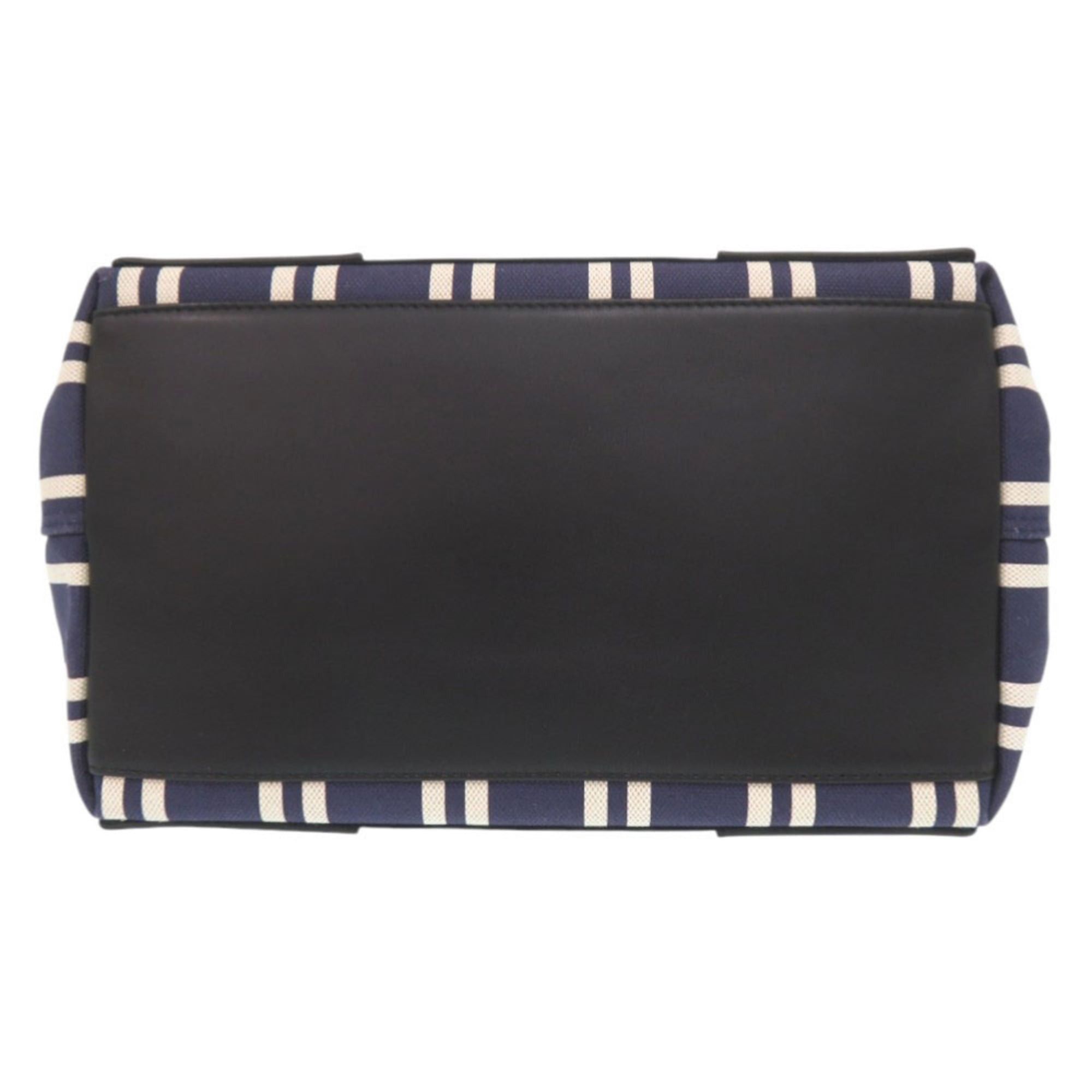 Balenciaga Excellent condition Balenciaga Navy Cabas canvas and leather tote bag/handbag 0737BALENCIAGA Size ONE SIZE - 4 Thumbnail