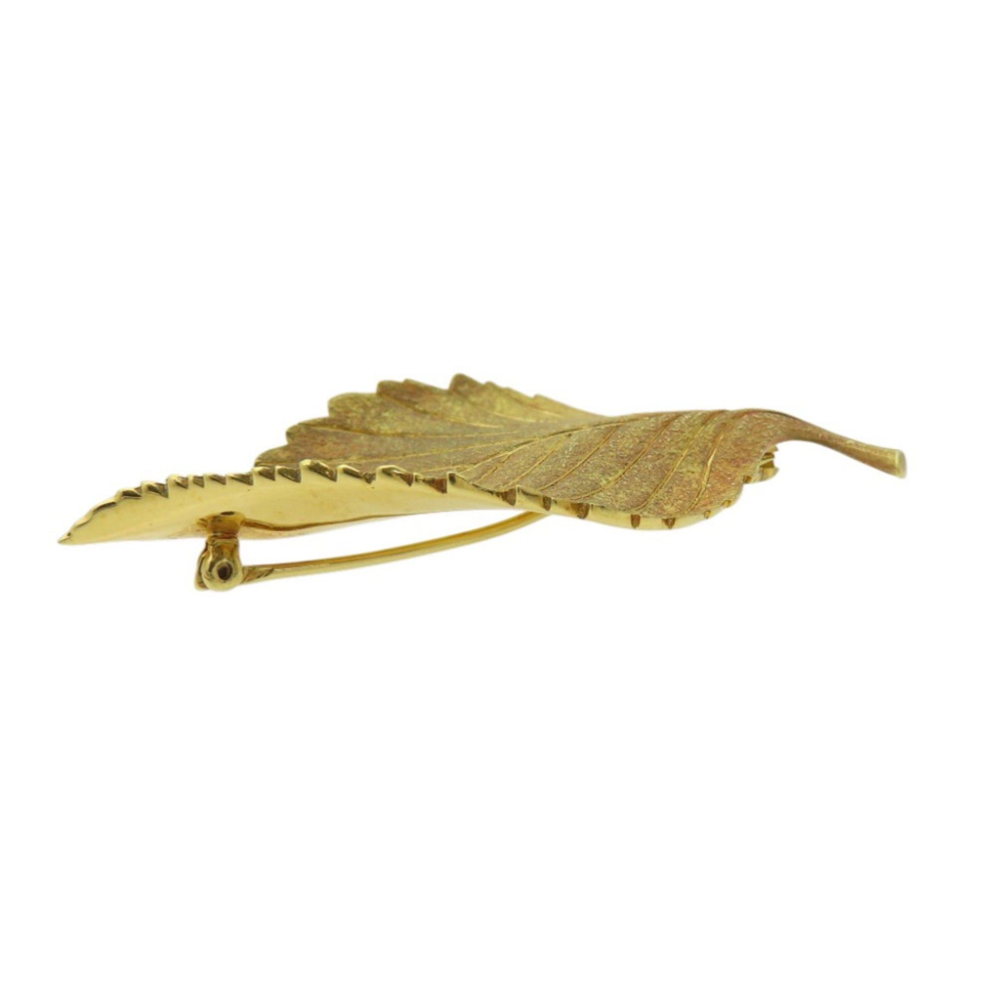 Tiffany & Co. Tiffany Leaf 18KYG 750 Yellow Gold Brooch Jewelry 1595TIFFANY&Co. Women's Size ONE SIZE - 2 Thumbnail