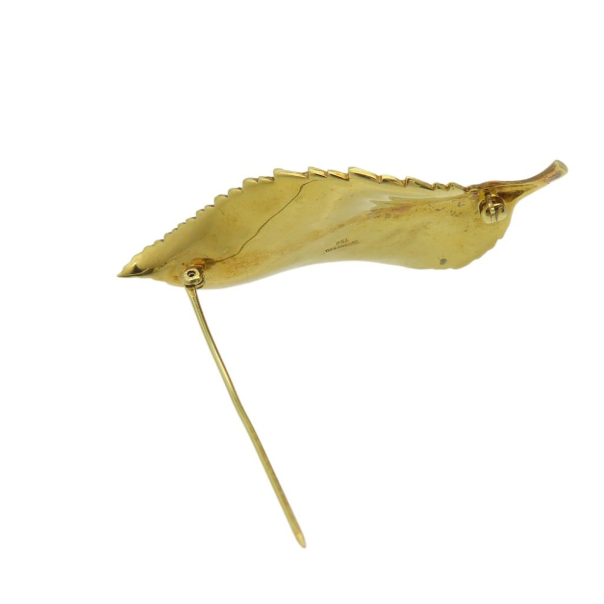 Tiffany & Co. Tiffany Leaf 18KYG 750 Yellow Gold Brooch Jewelry 1595TIFFANY&Co. Women's Size ONE SIZE - 6 Thumbnail