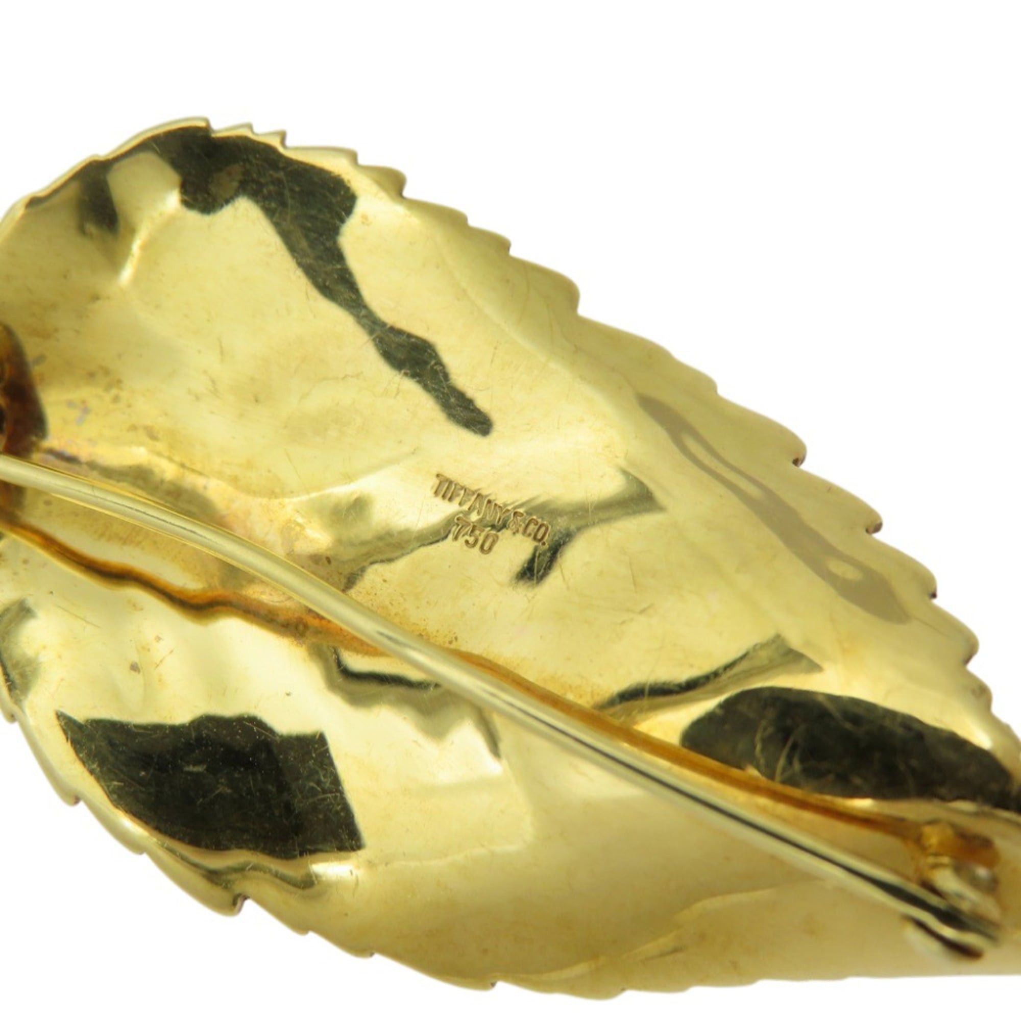 Tiffany & Co. Tiffany Leaf 18KYG 750 Yellow Gold Brooch Jewelry 1595TIFFANY&Co. Women's Size ONE SIZE - 5 Thumbnail