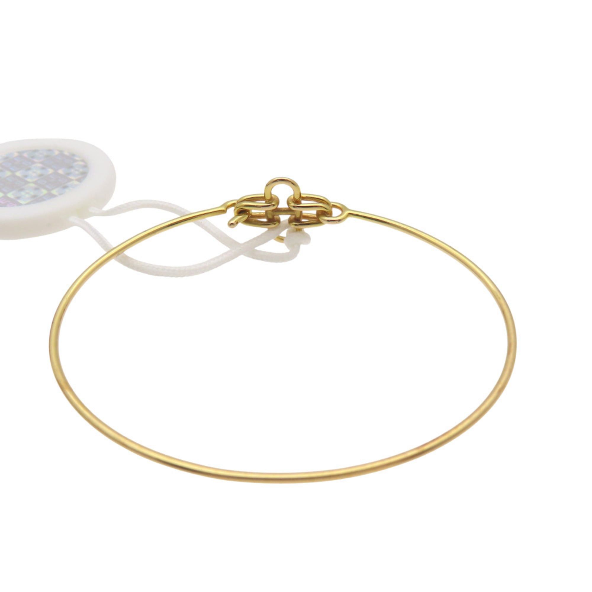 Hermes Excellent condition Hermes Rose de Mer 18K Yellow Gold Bangle, 1857, for women. Size ONE SIZE - 3 Thumbnail