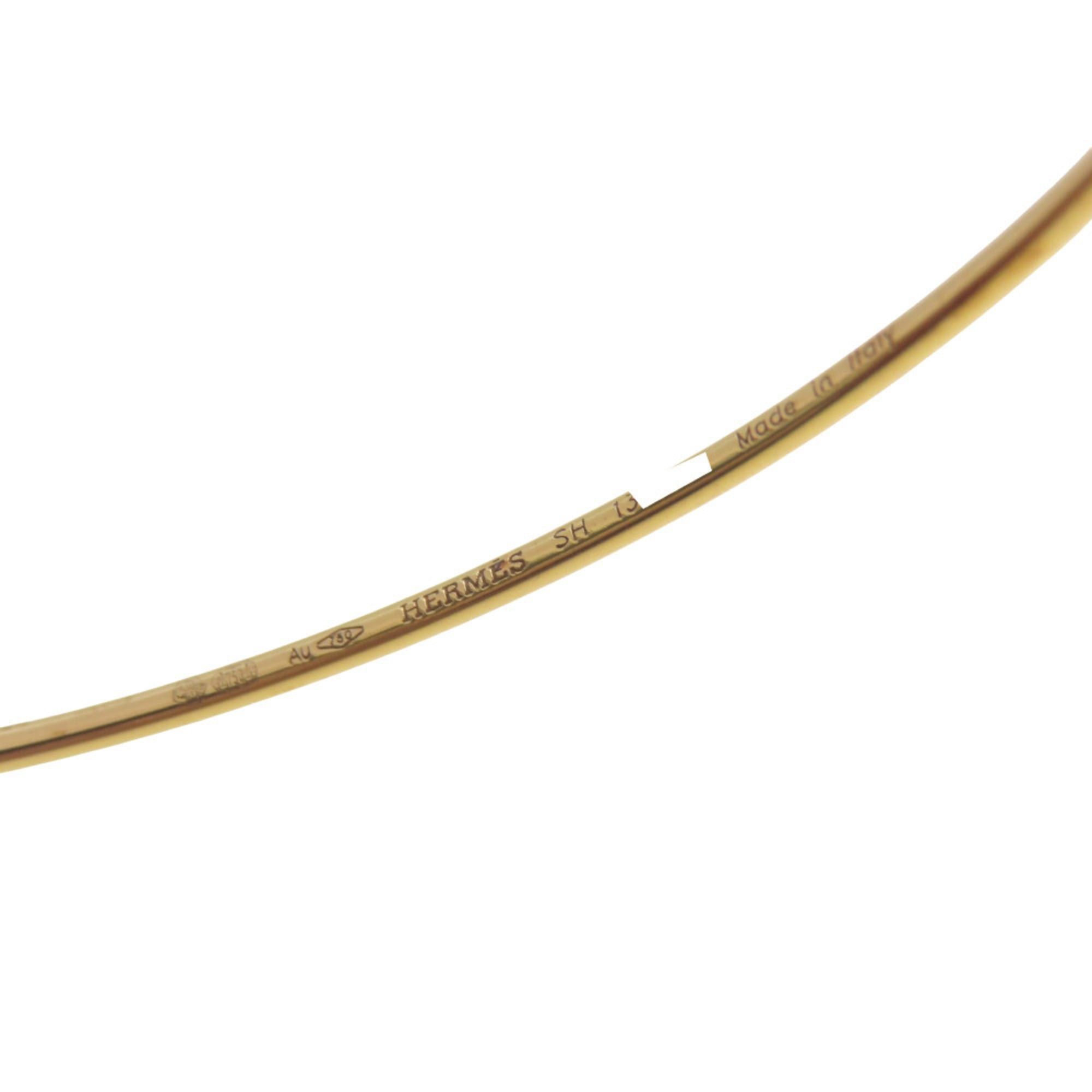 Hermes Excellent condition Hermes Rose de Mer 18K Yellow Gold Bangle, 1857, for women. Size ONE SIZE - 4 Thumbnail