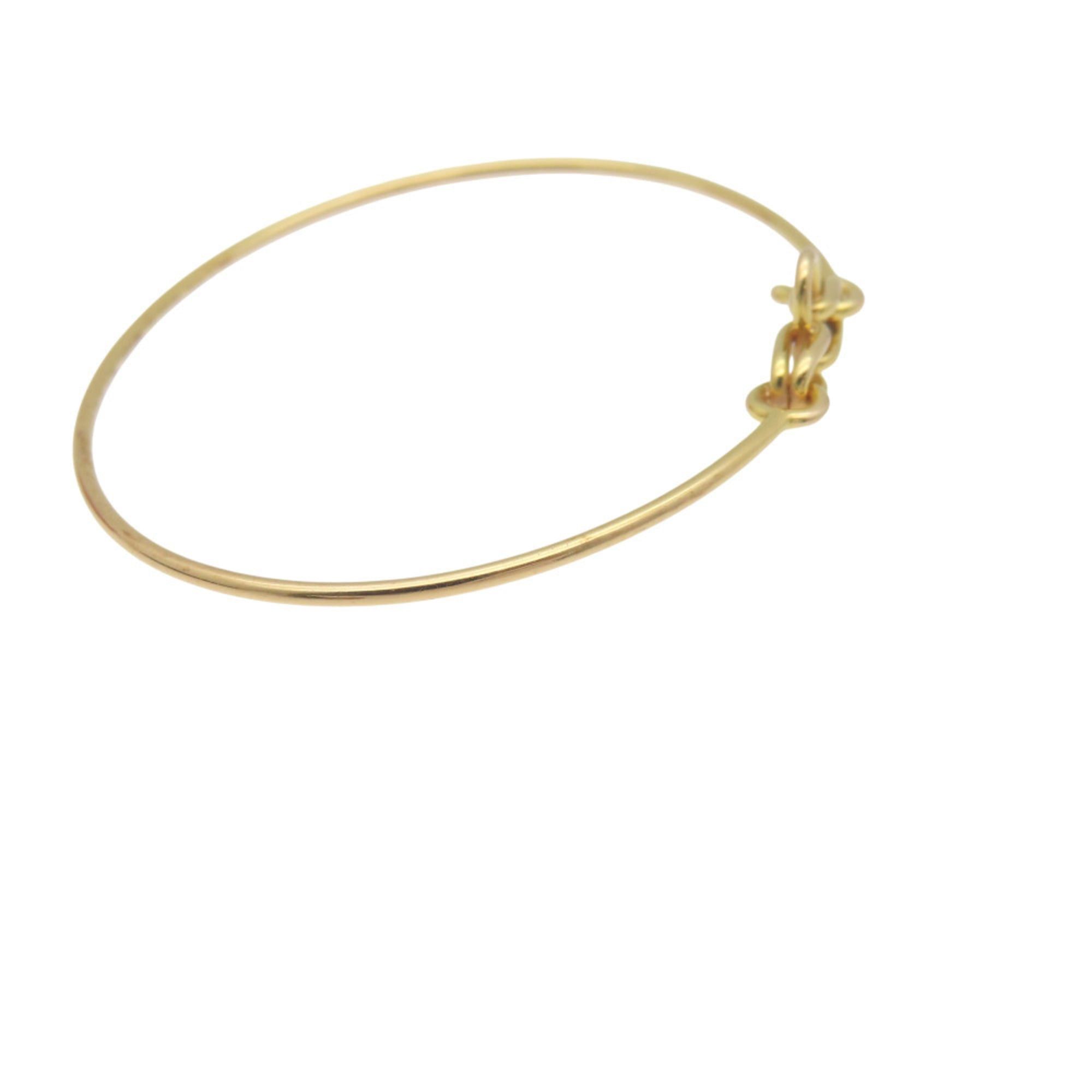 Hermes Excellent condition Hermes Rose de Mer 18K Yellow Gold Bangle, 1857, for women. Size ONE SIZE - 2 Thumbnail