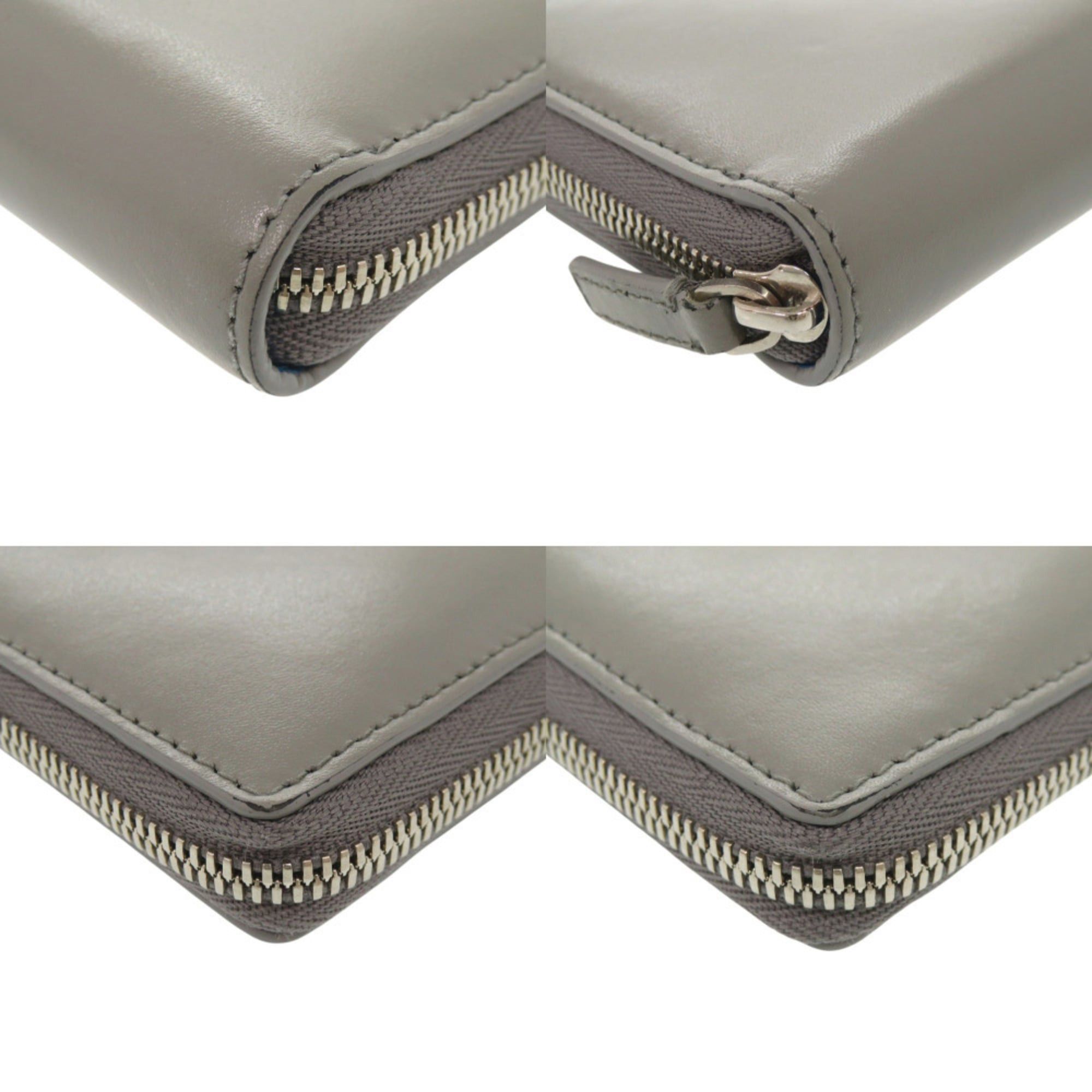 Balenciaga Balenciaga Essential Continental Wallet 664041, Grey Leather Long 0759BALENCIAGA Size ONE SIZE - 4 Thumbnail