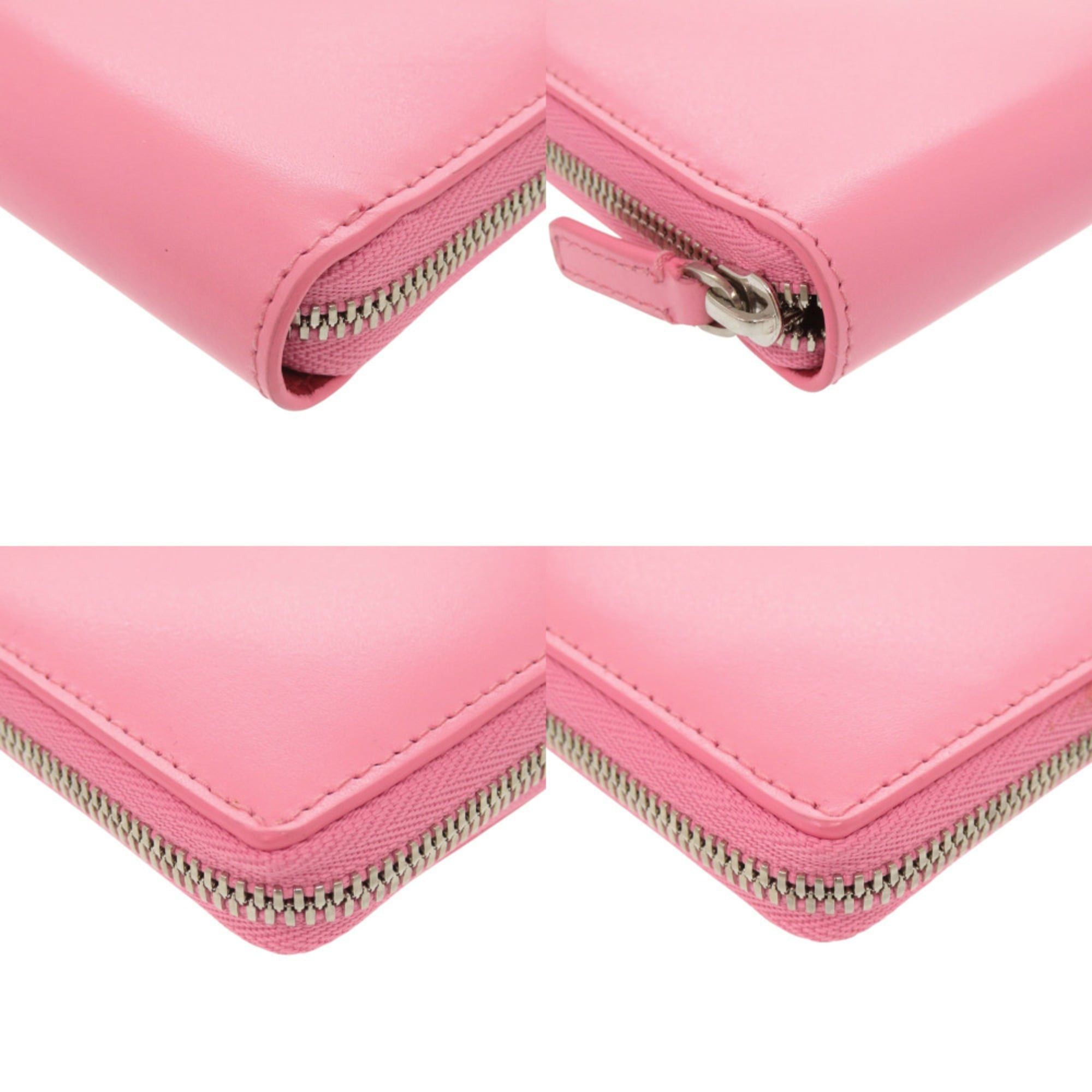 Balenciaga Excellent condition Balenciaga Essential Continental Wallet 664041, pink leather long wallet 0743BALENCIAGA Size ONE SIZE - 4 Thumbnail