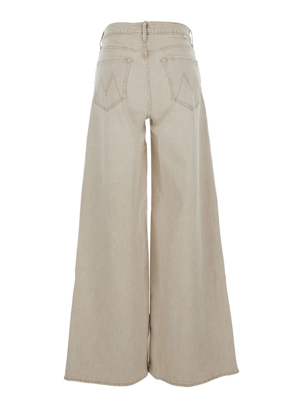 MOTHER Beige 'The Undercover Sneak' Five-Pocket Denim Jeans for Women Size 25" / US 0 / IT 36 - 2 Thumbnail