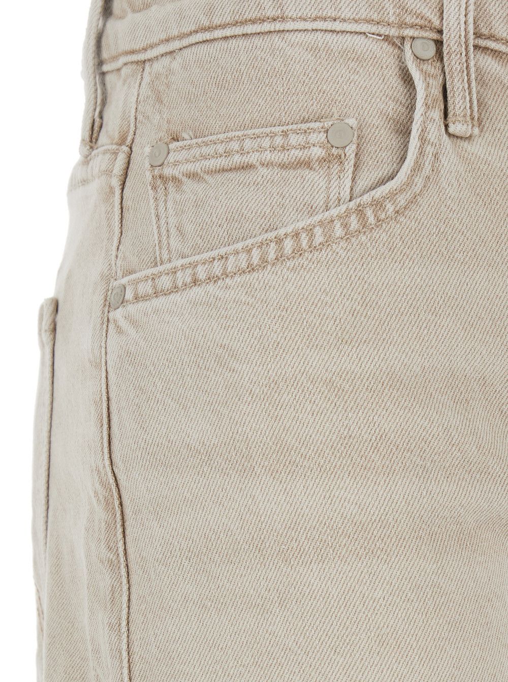 MOTHER Beige 'The Undercover Sneak' Five-Pocket Denim Jeans for Women Size 28" / US 6 / IT 42 - 3 Thumbnail