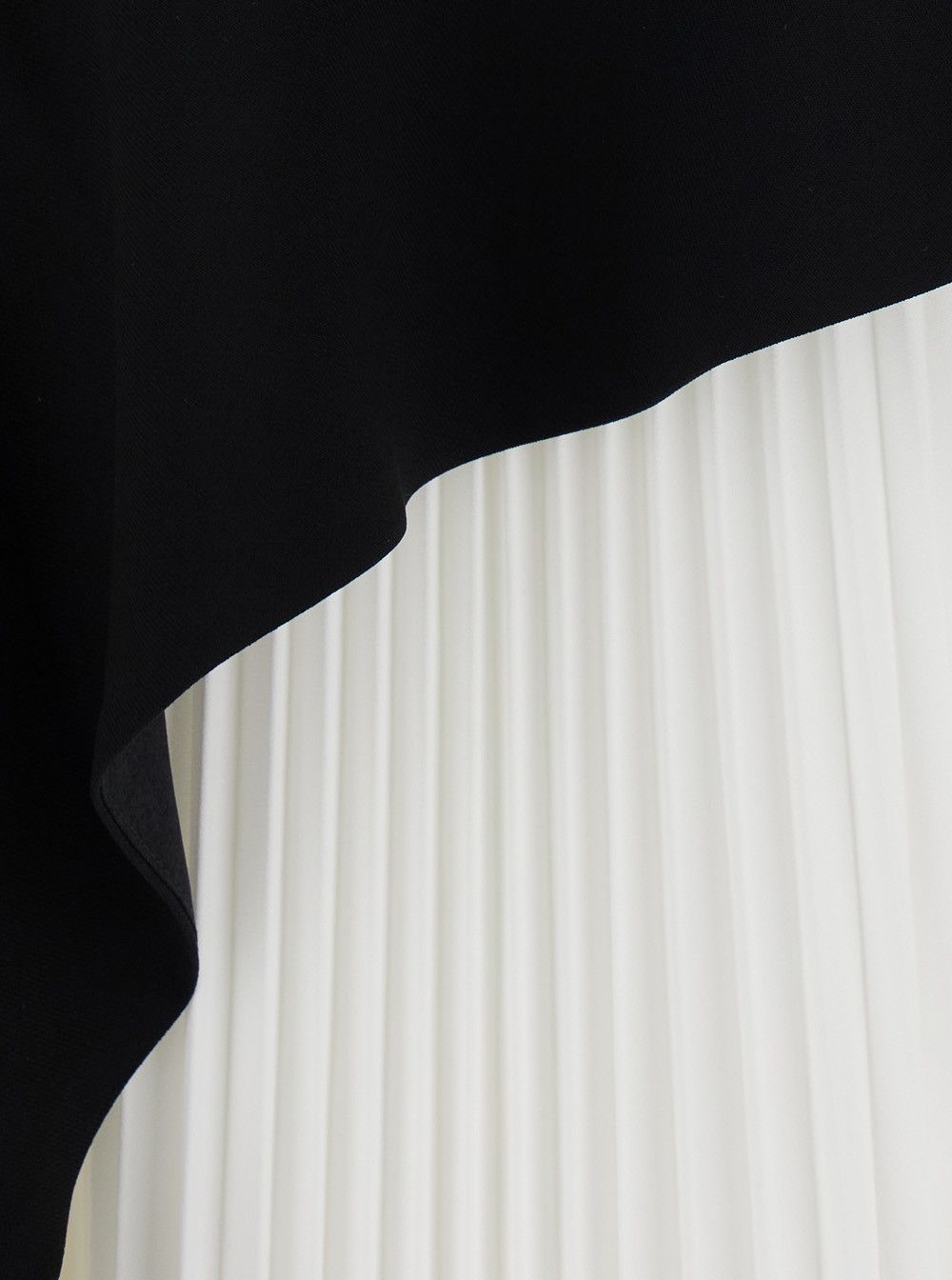 Simkhai Dress 'Zayla' with Square Neckline and Pleated Skirt in Black and White Tech Fabric for Women Size XL / US 12-14 / IT 48-50 - 3 Thumbnail