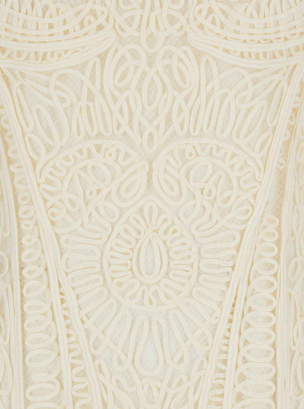 Simkhai Long Dress 'Fiona' with All-Over Embroidery and Hidden Zip Closure at the Back in White Tech Fabric for Women Size M / US 6-8 / IT 42-44 - 3 Thumbnail