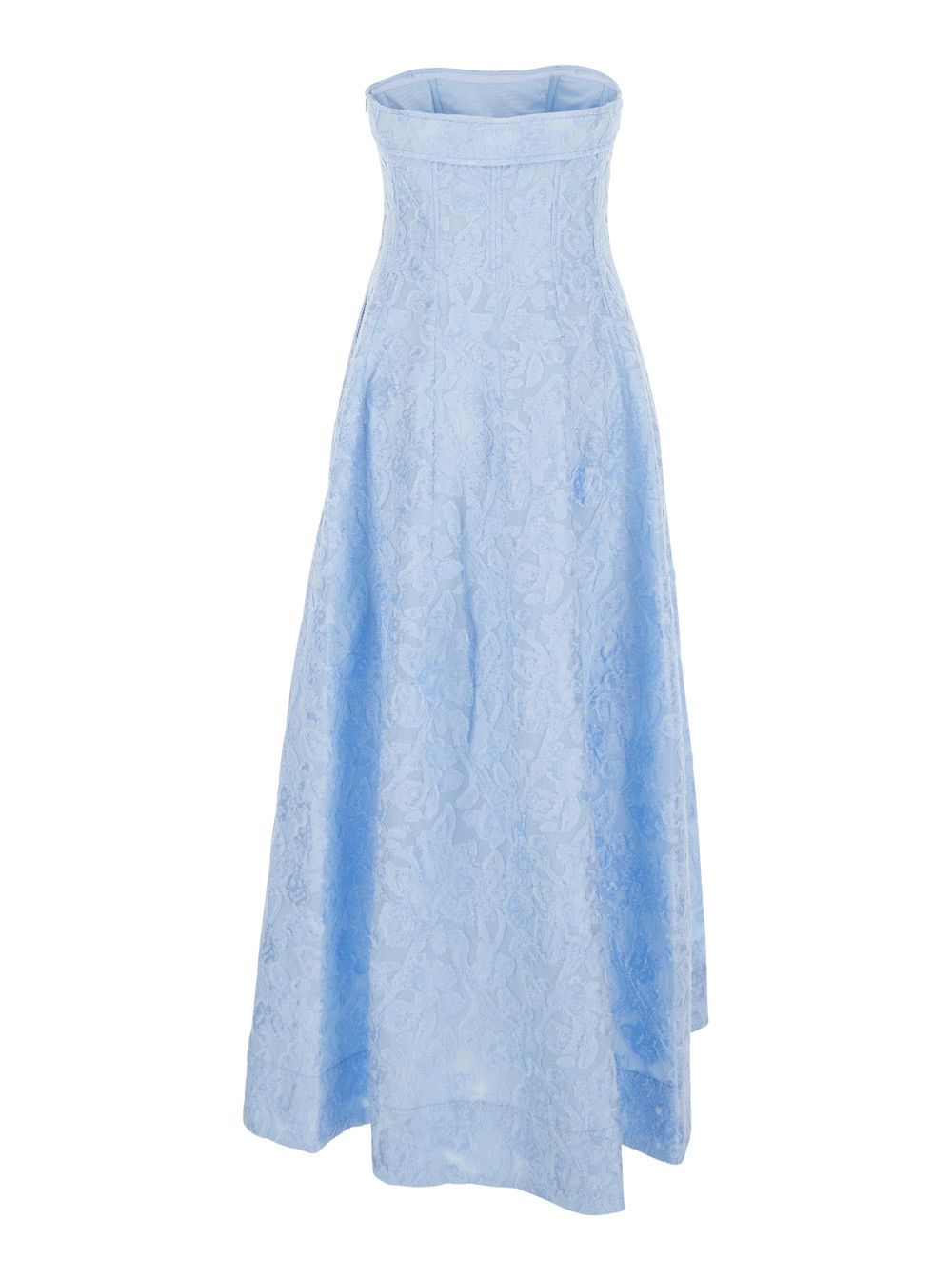 Simkhai Dress 'TIDEPOOL' Blue with all-over embroidery design and removable straps in cotton blend Women Size M / US 6-8 / IT 42-44 - 2 Thumbnail