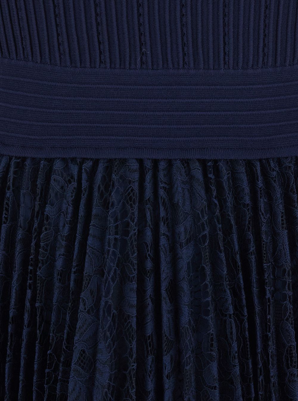 Simkhai Blue Dress with Elastic Waist and Lace Design in Tech Fabric for Women Size XS / US 0-2 / IT 36-38 - 3 Thumbnail