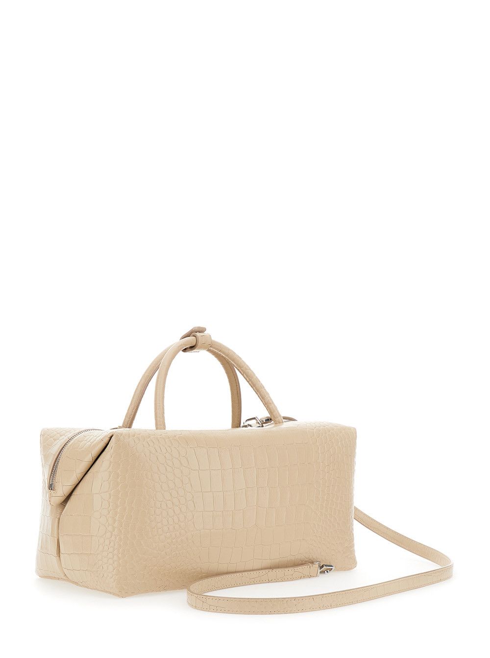 Max Mara 'Holdall Large' White Handbag with Adjustable and Removable Strap in Leather Woman Size ONE SIZE - 3 Thumbnail