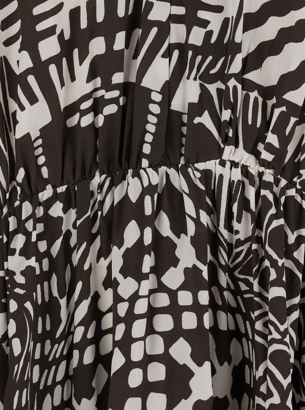 Missoni Dress 'Francisco' in Silk with V-Neck and All-Over Geometric Motif Brown Women Size M / US 6-8 / IT 42-44 - 3 Thumbnail