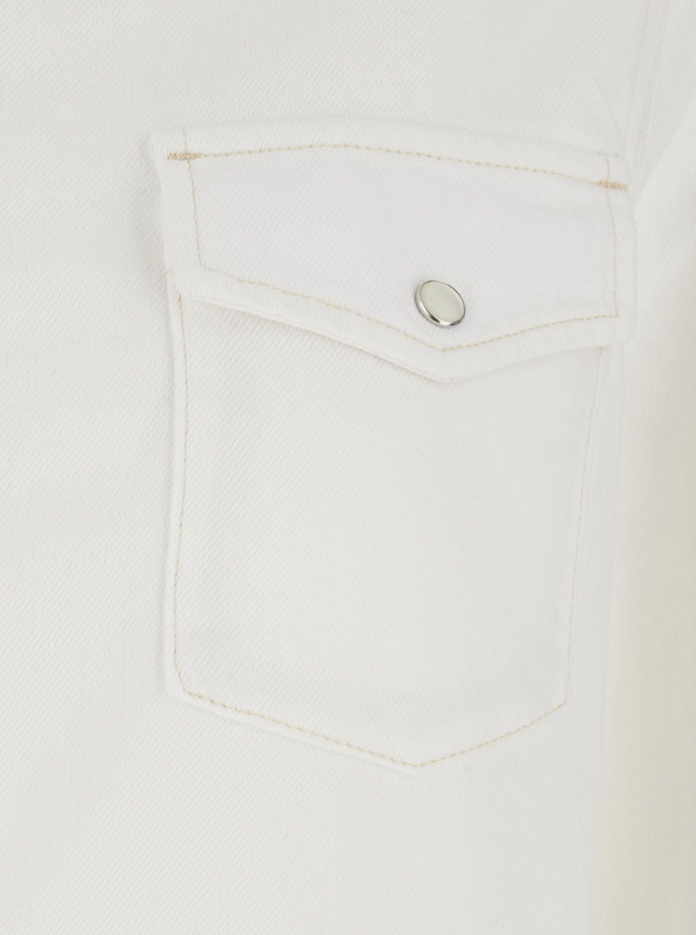 Frame White Shirt with Classic Collar and Two Front Pockets for Women Size L / US 10 / IT 46 - 3 Thumbnail