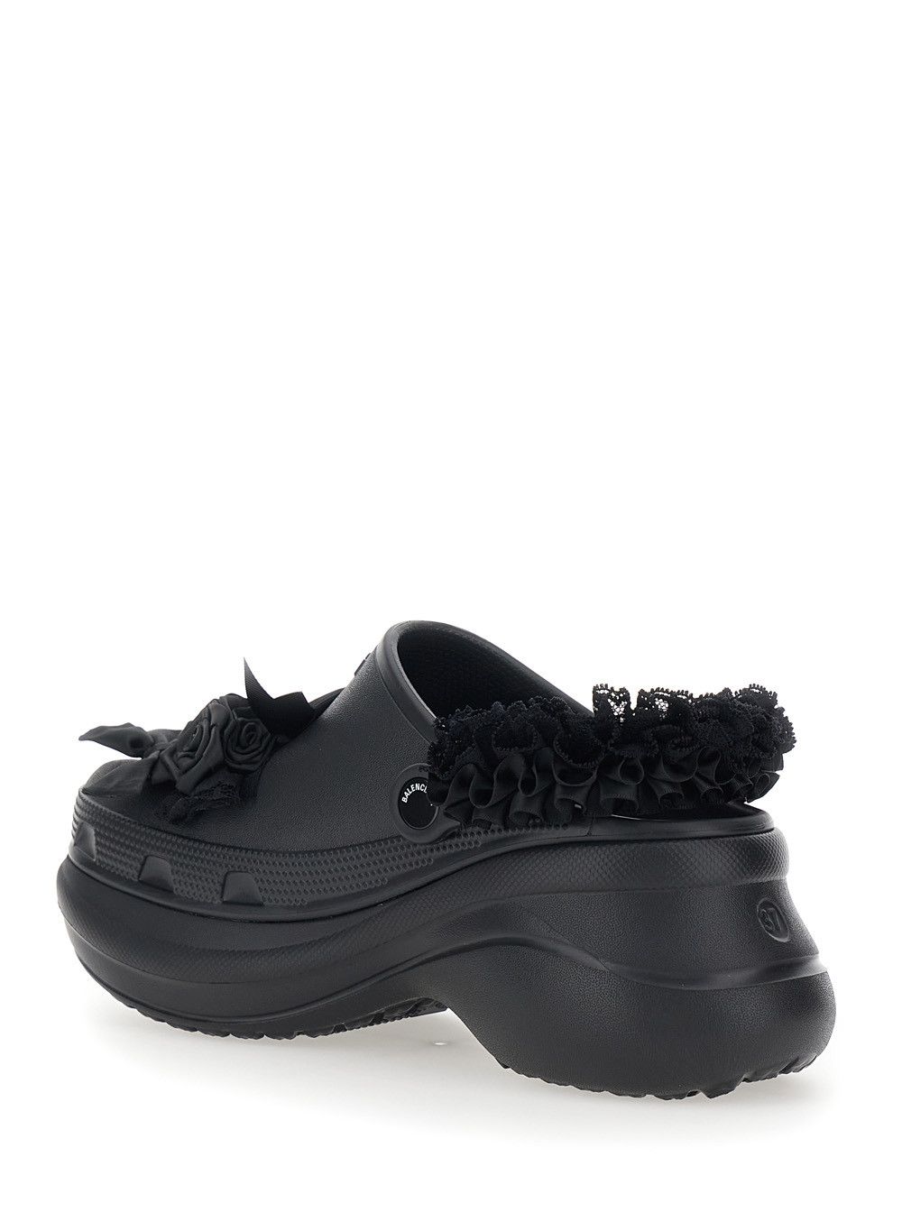 Balenciaga Mule 'Jibbitz x Crocs' with Logo Plate and Black Rubber Applications for Women Size US 9 / IT 39 - 3 Thumbnail