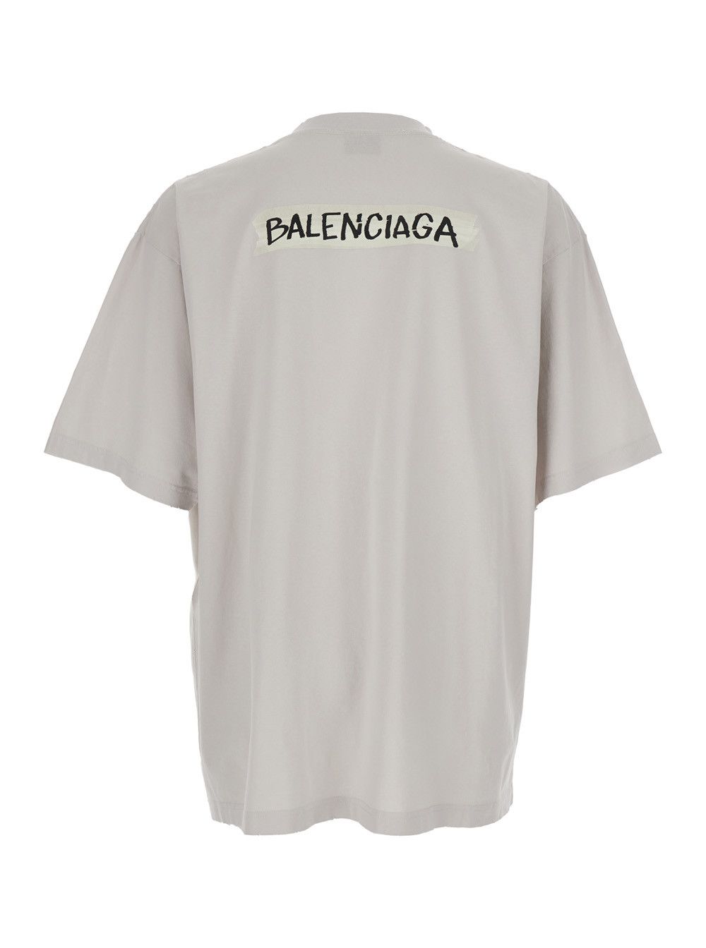 Balenciaga White Cotton T-shirt with Logo on Front and Back for Men Size US S / EU 44-46 / 1 - 2 Thumbnail