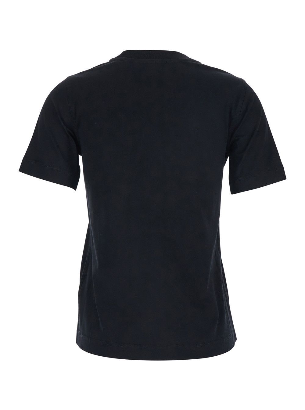 Burberry Black T-Shirt with logo applied on the front in cotton for Women Size S / US 4 / IT 40 - 2 Thumbnail