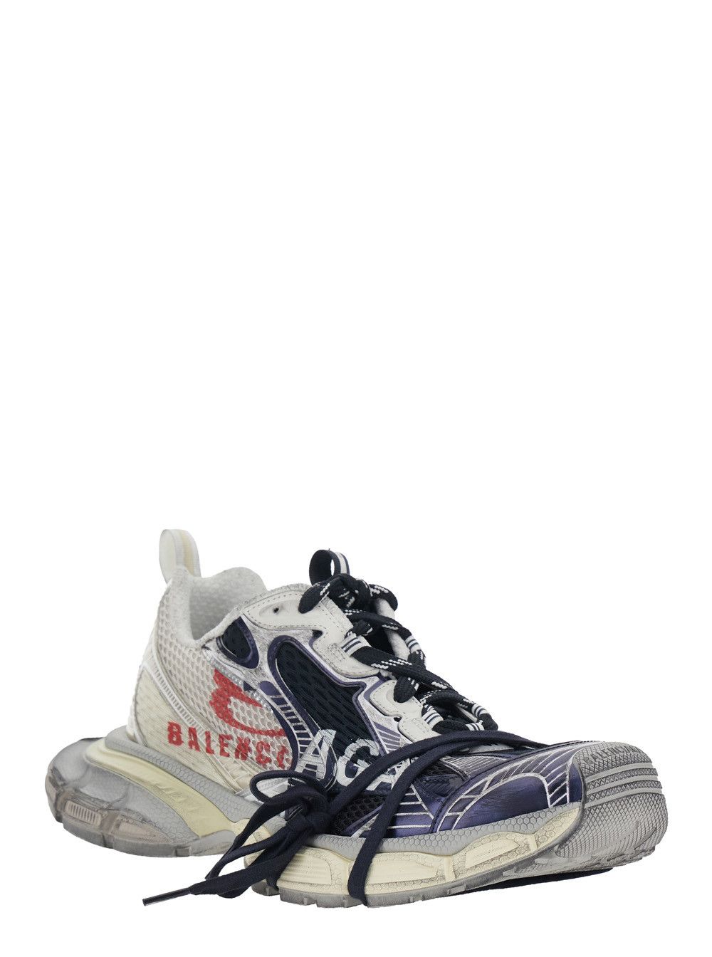 Balenciaga Sneaker '3XL' with Lettering Logo on the Side in Tech Fabric Multicolor Men Size US 11 / EU 44 - 2 Thumbnail