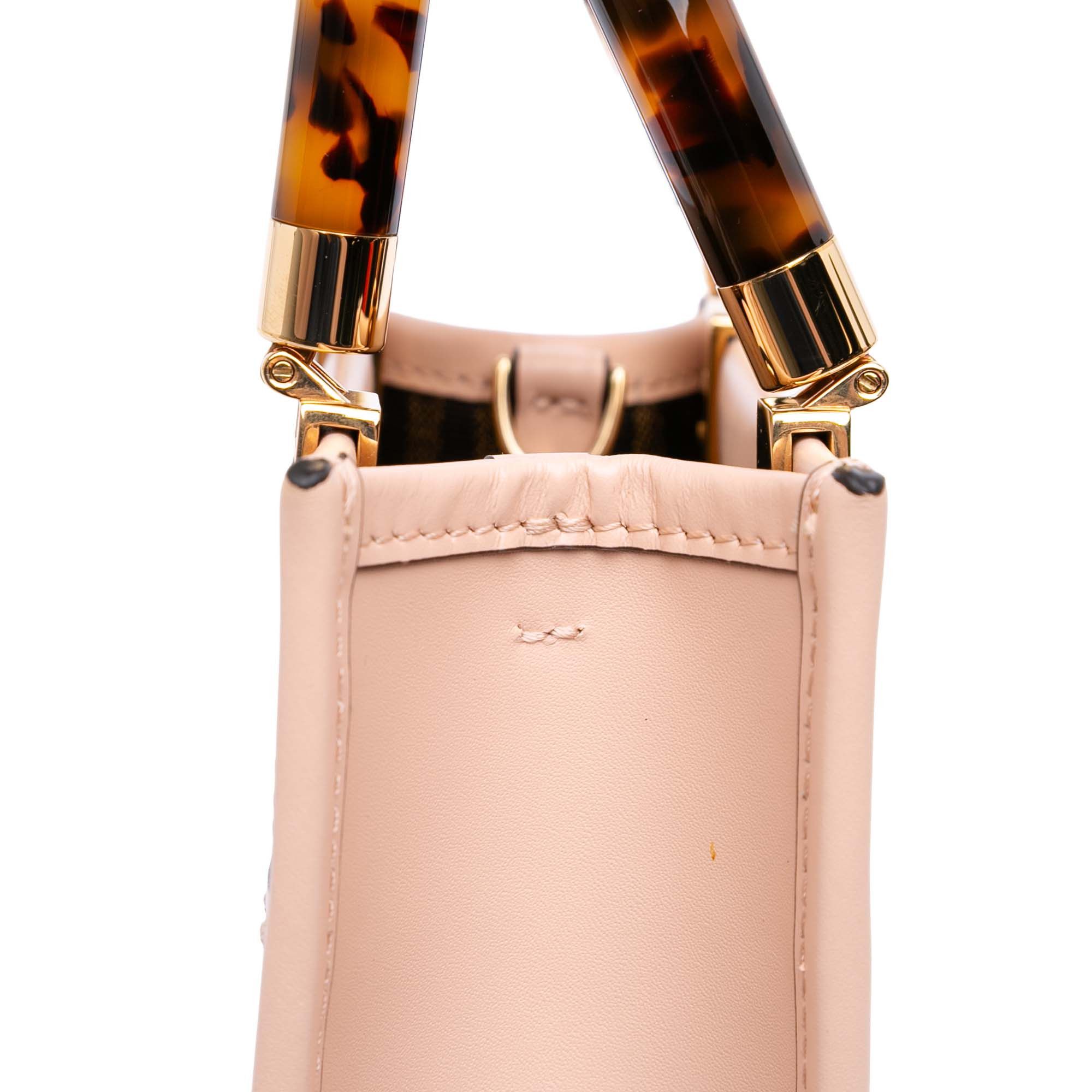 Fendi Mini Leather Sunshine Shopper Tote Size ONE SIZE - 10 Thumbnail