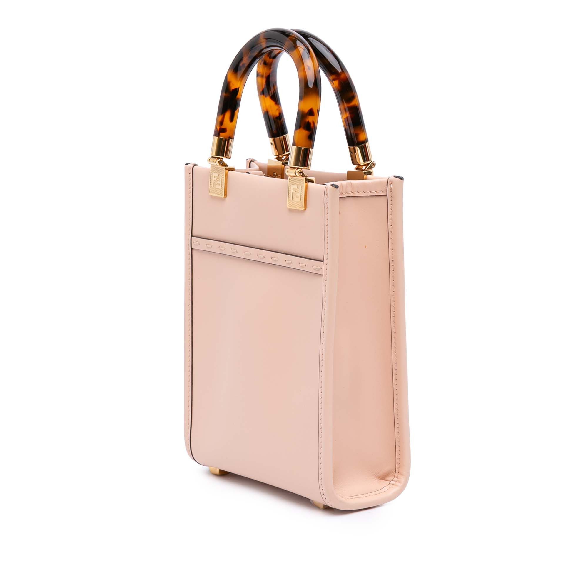 Fendi Mini Leather Sunshine Shopper Tote Size ONE SIZE - 2 Thumbnail