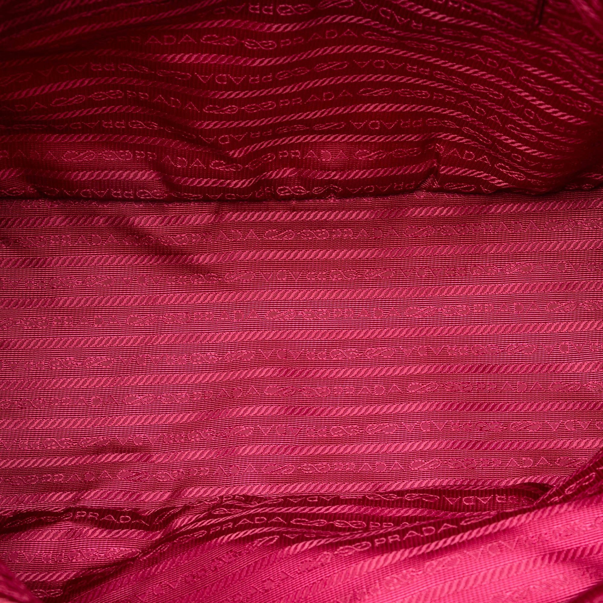 Saffiano Trimmed Tessuto Tote