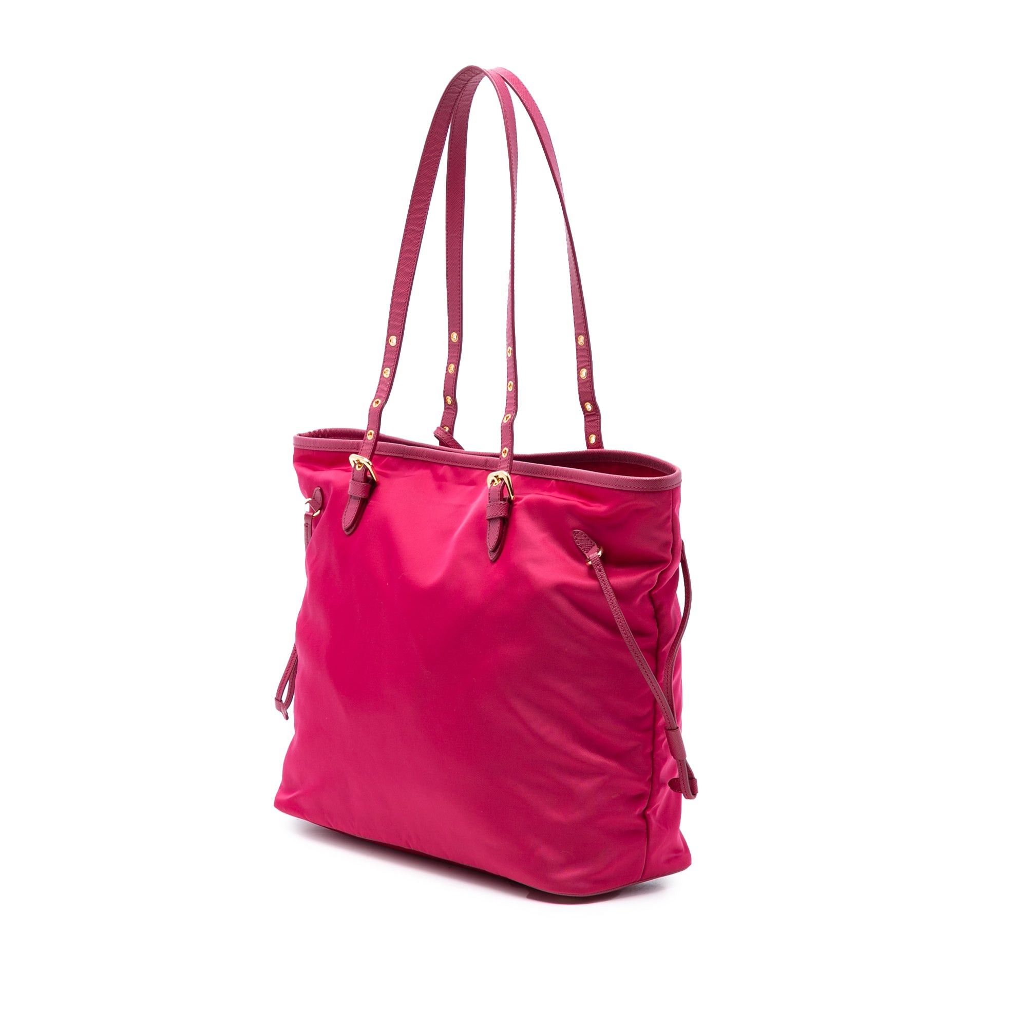 Saffiano Trimmed Tessuto Tote