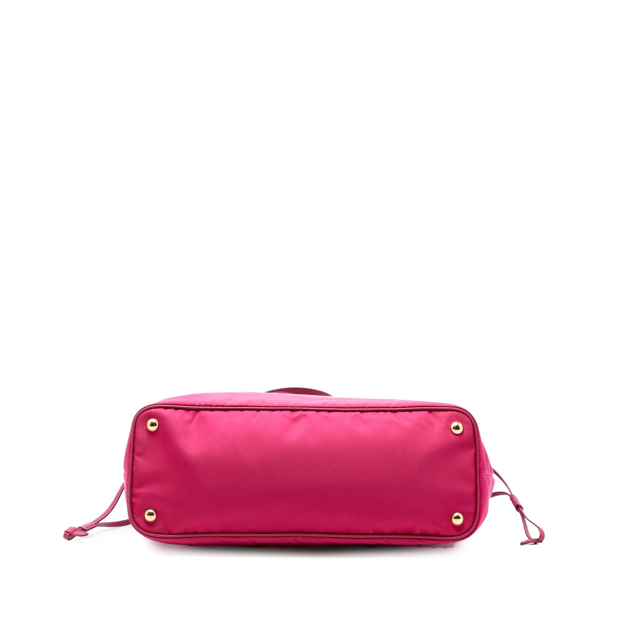 Saffiano Trimmed Tessuto Tote