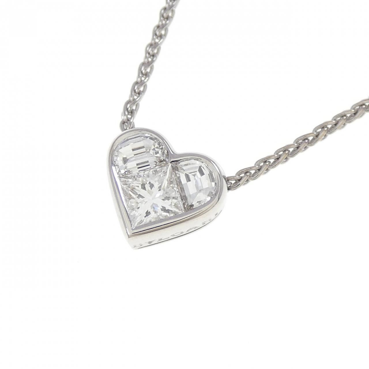 Bvlgari Bvlgari Bvlgari Cuore 750 White Gold Diamond Necklace Precious Metal Necklace DUTY FREE for USA Size ONE SIZE - 3 Thumbnail