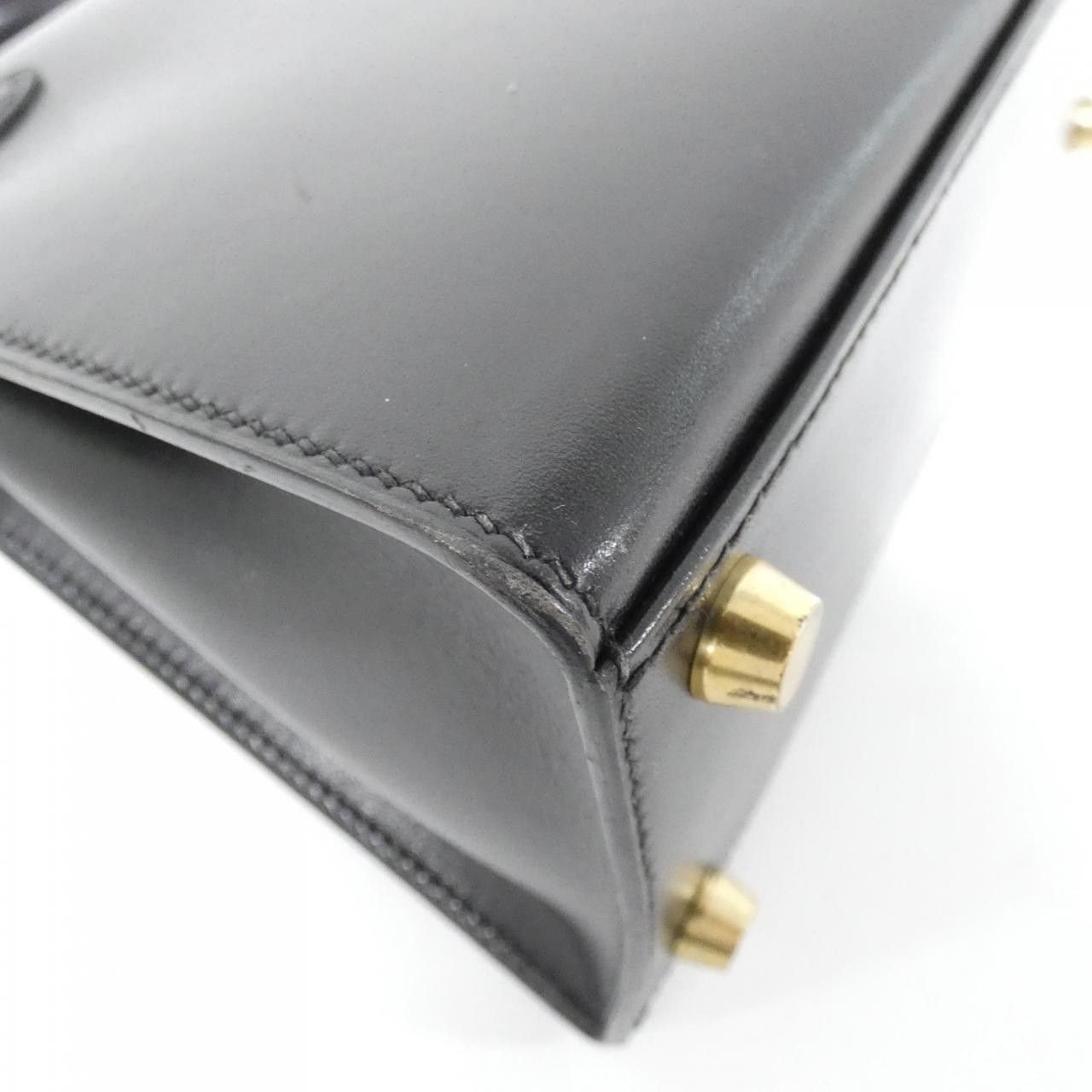 Hermes Hermes Hermès Kelly Mini Box Calf Leather Handbag Stamp A DUTY FREE for USA Size ONE SIZE - 3 Thumbnail