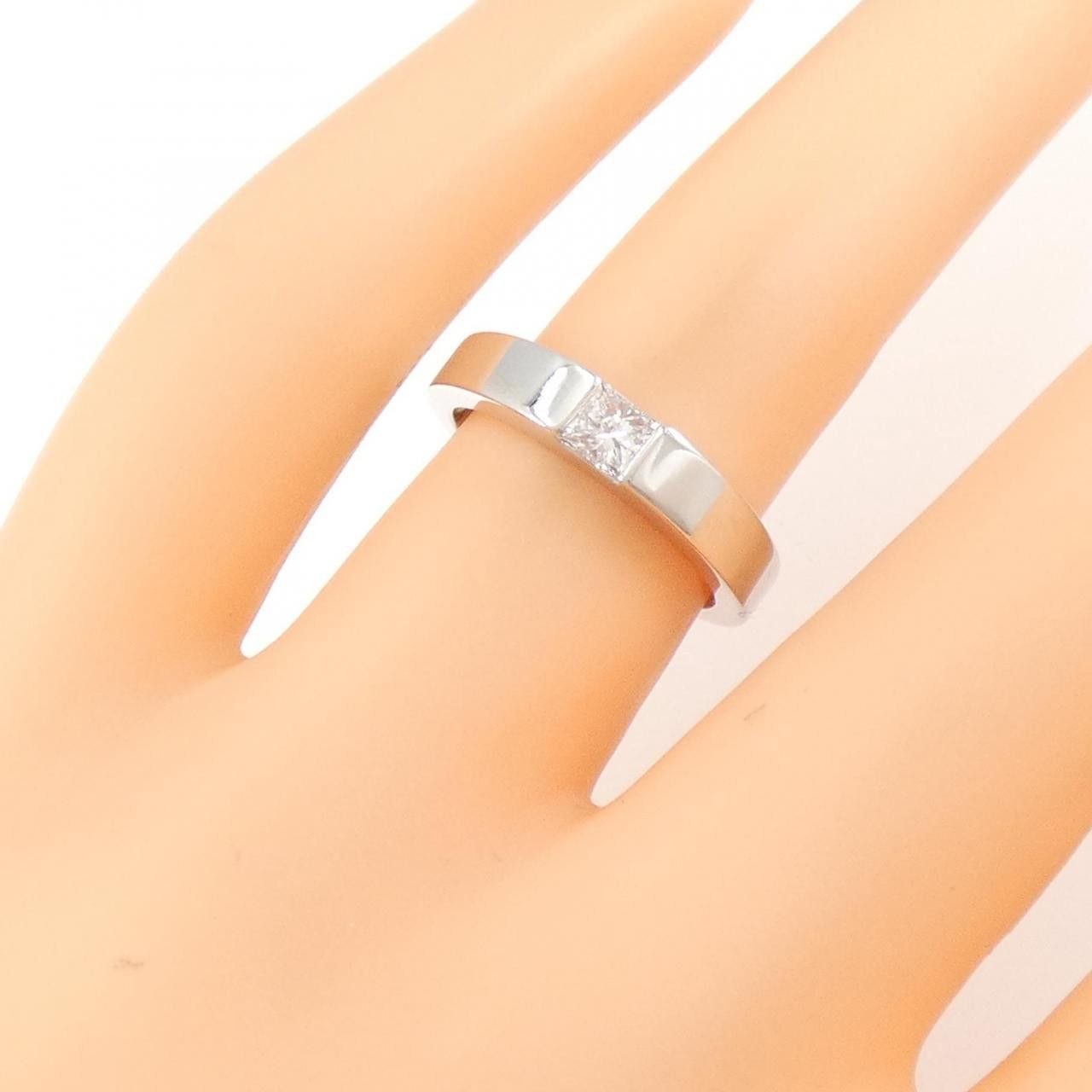 Cartier Cartier Cartier Tank 750 White Gold Diamond Ring Size 10 Precious Metal Ring B4028750 DUTY FREE for USA Size ONE SIZE - 5 Thumbnail