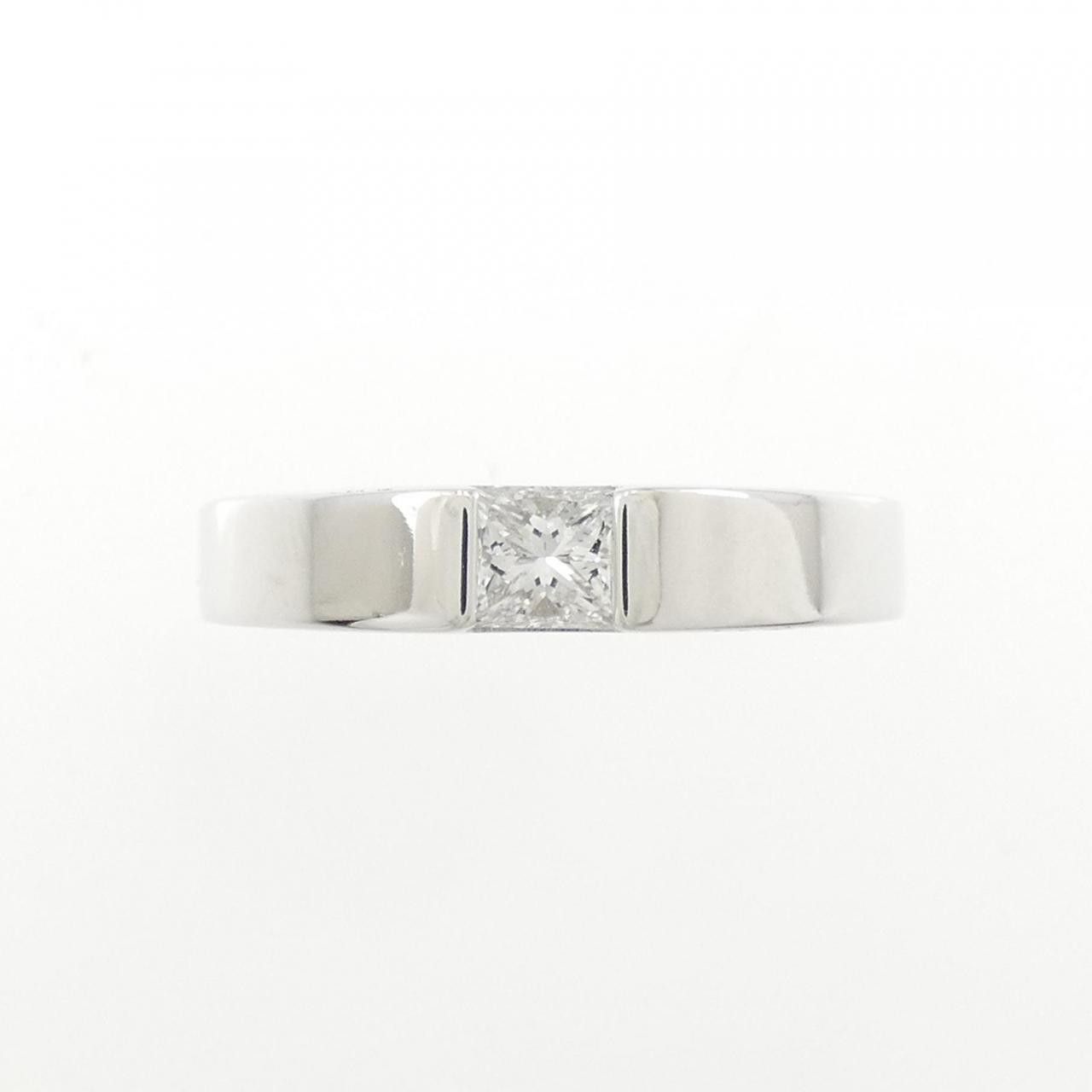 Cartier Cartier Cartier Tank 750 White Gold Diamond Ring Size 10 Precious Metal Ring B4028750 DUTY FREE for USA Size ONE SIZE - 2 Thumbnail