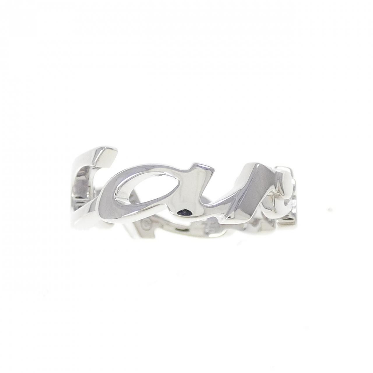 Cartier Cartier Cartier Signature 750 White Gold Ring Size 8 Precious Metal Ring DUTY FREE for USA Size ONE SIZE - 2 Thumbnail