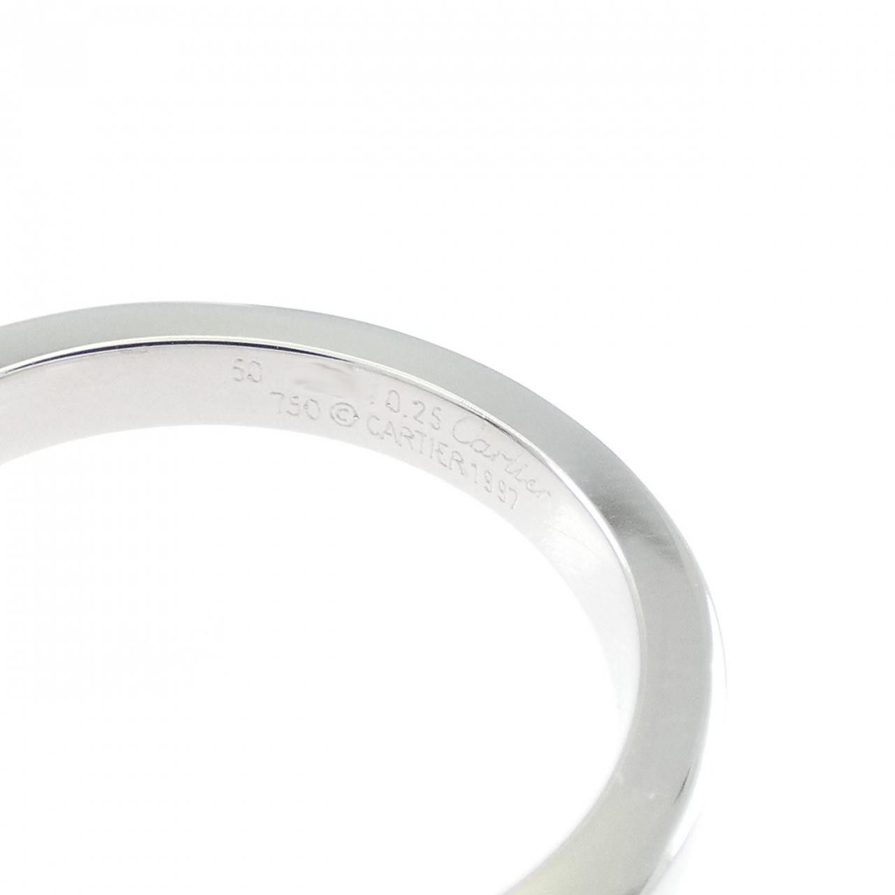 Cartier Cartier Cartier Tank 750 White Gold Diamond Ring Size 9.5 Precious Metal Ring DUTY FREE for USA Size ONE SIZE - 4 Thumbnail