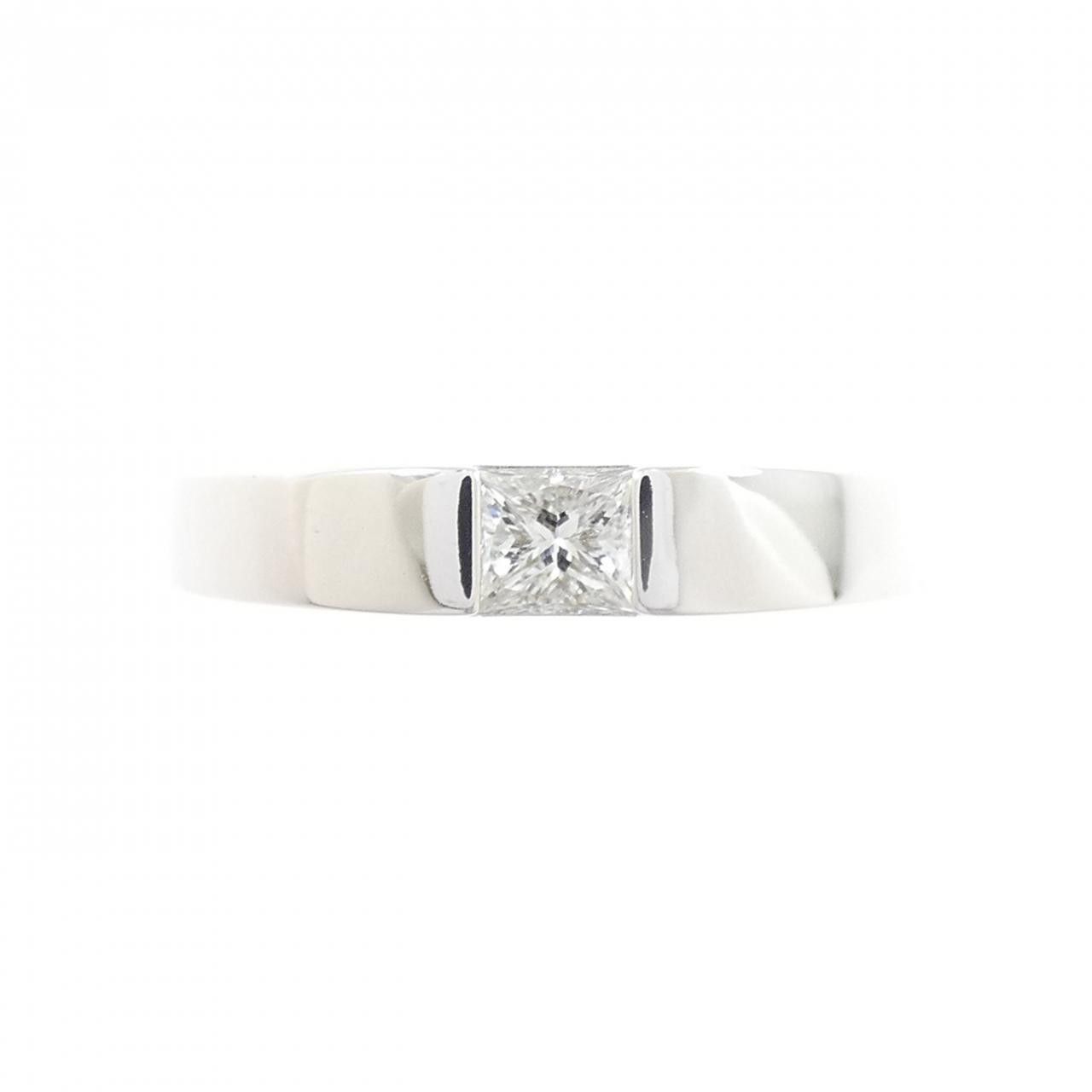 Cartier Cartier Cartier Tank 750 White Gold Diamond Ring Size 9.5 Precious Metal Ring DUTY FREE for USA Size ONE SIZE - 2 Thumbnail