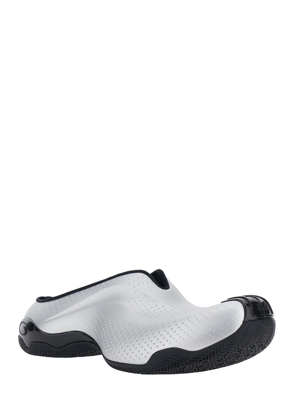 Balenciaga Grey Oversized Mule with Side Logo and Number on Front and Back in Tech Fabric for Men Size US 11 / EU 44 - 2 Thumbnail