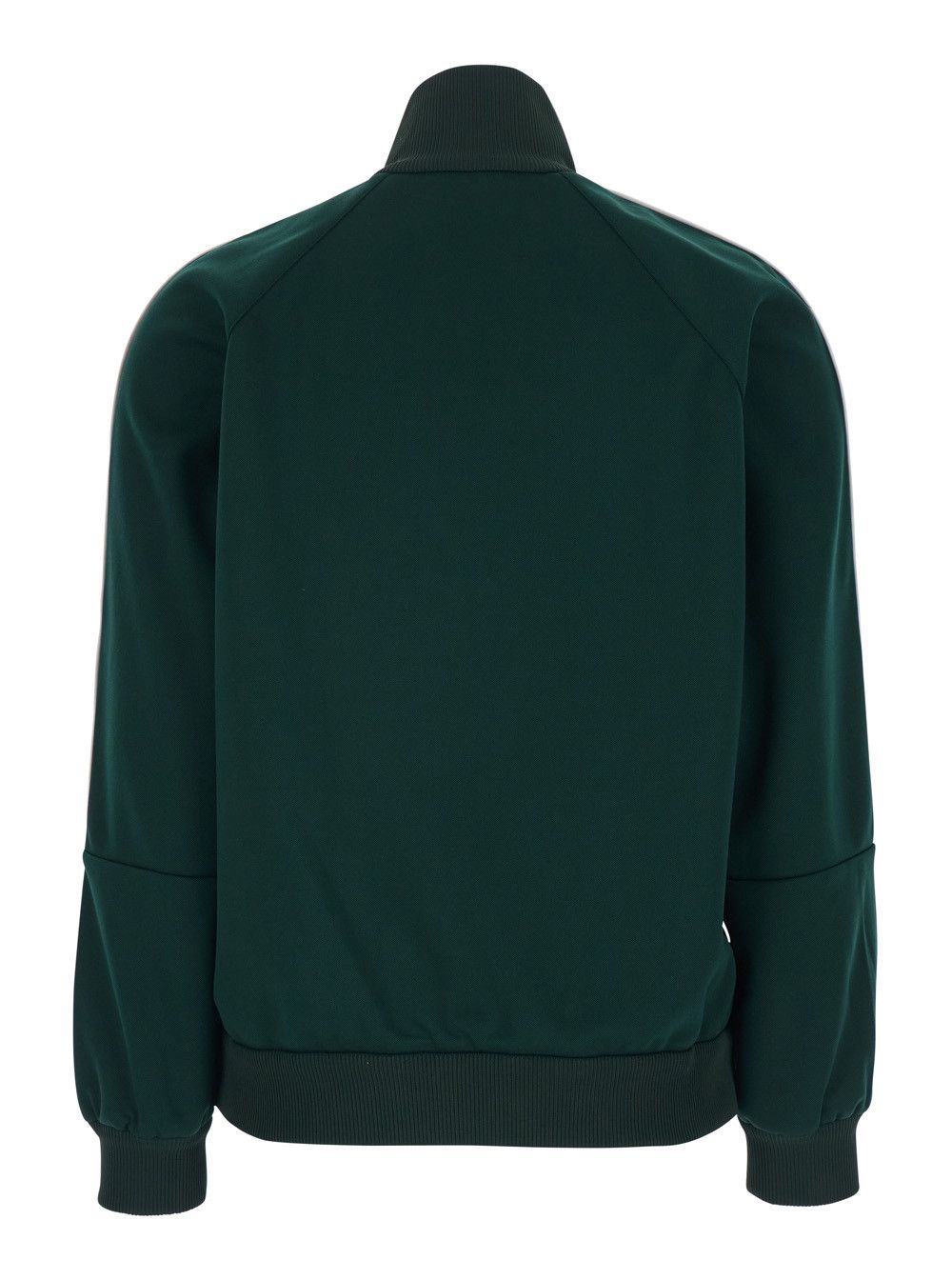 Gucci Green High Neck Sweatshirt with GG Embroidery on the Front and Web Motif on the Sleeves in Tech Fabric for Women Size M / US 6-8 / IT 42-44 - 2 Thumbnail