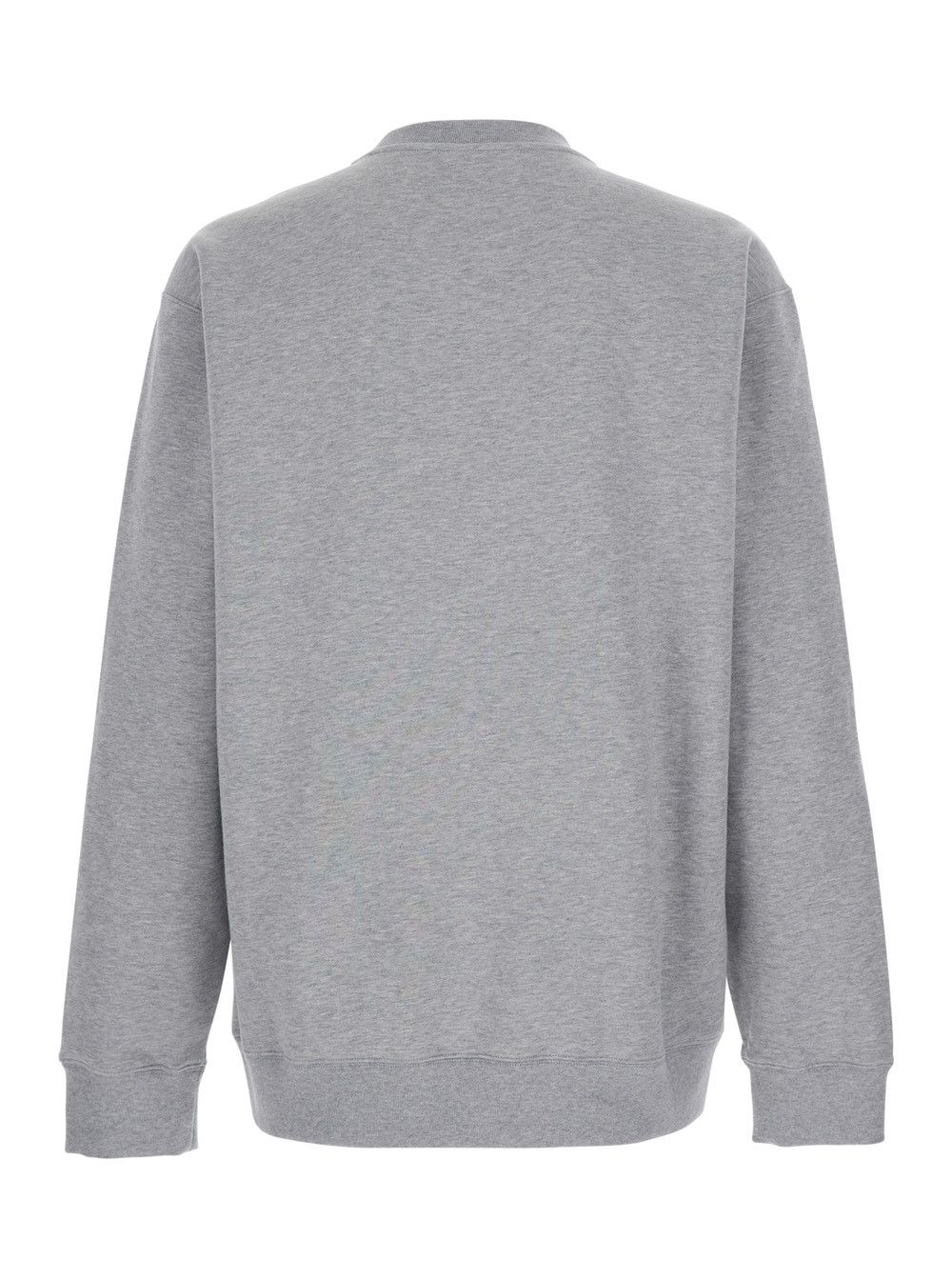 Gucci Grey Crewneck Sweatshirt with Logo Detail on the Front in Cotton for Men Size US L / EU 52-54 / 3 - 2 Thumbnail