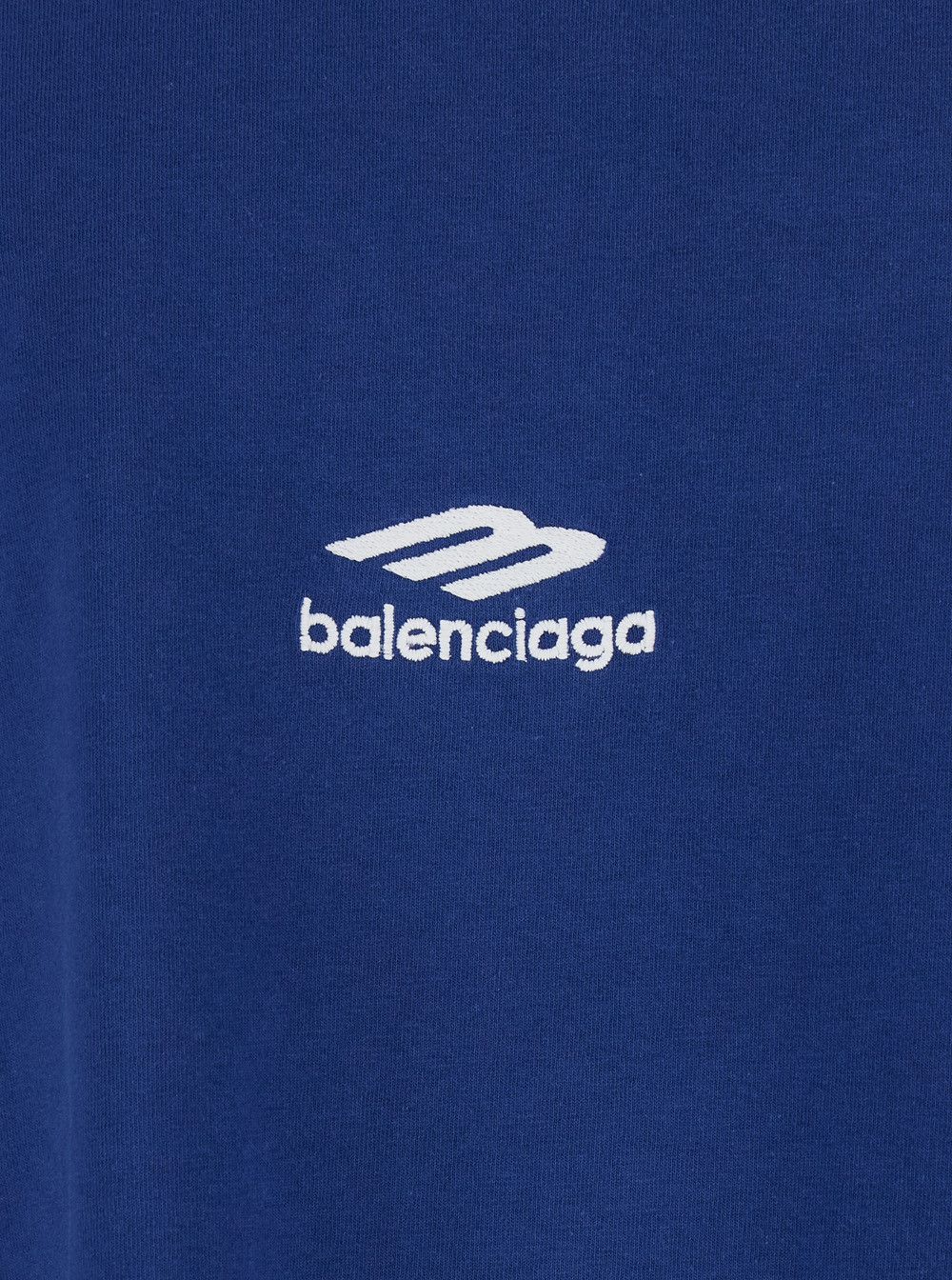 Balenciaga Blue T-shirt with Logo on the Front and Maxi Logo on the Back in Cotton for Men Size US L / EU 52-54 / 3 - 3 Thumbnail