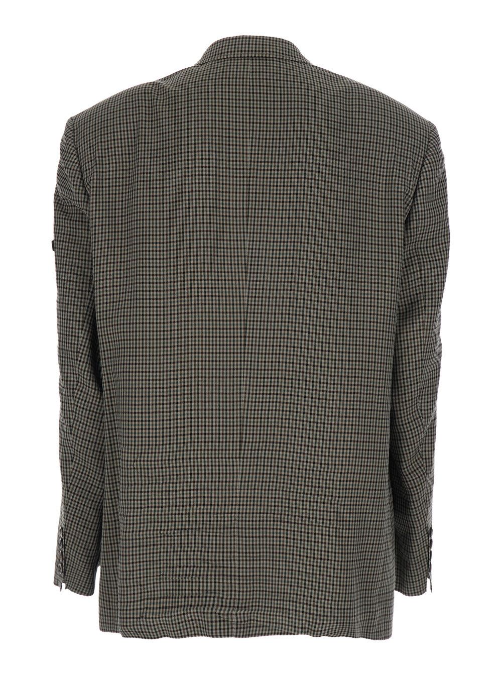 Balenciaga Brown Striped Jacket with Logo Patch on Sleeve for Men Size US M / EU 48-50 / 2 - 2 Thumbnail