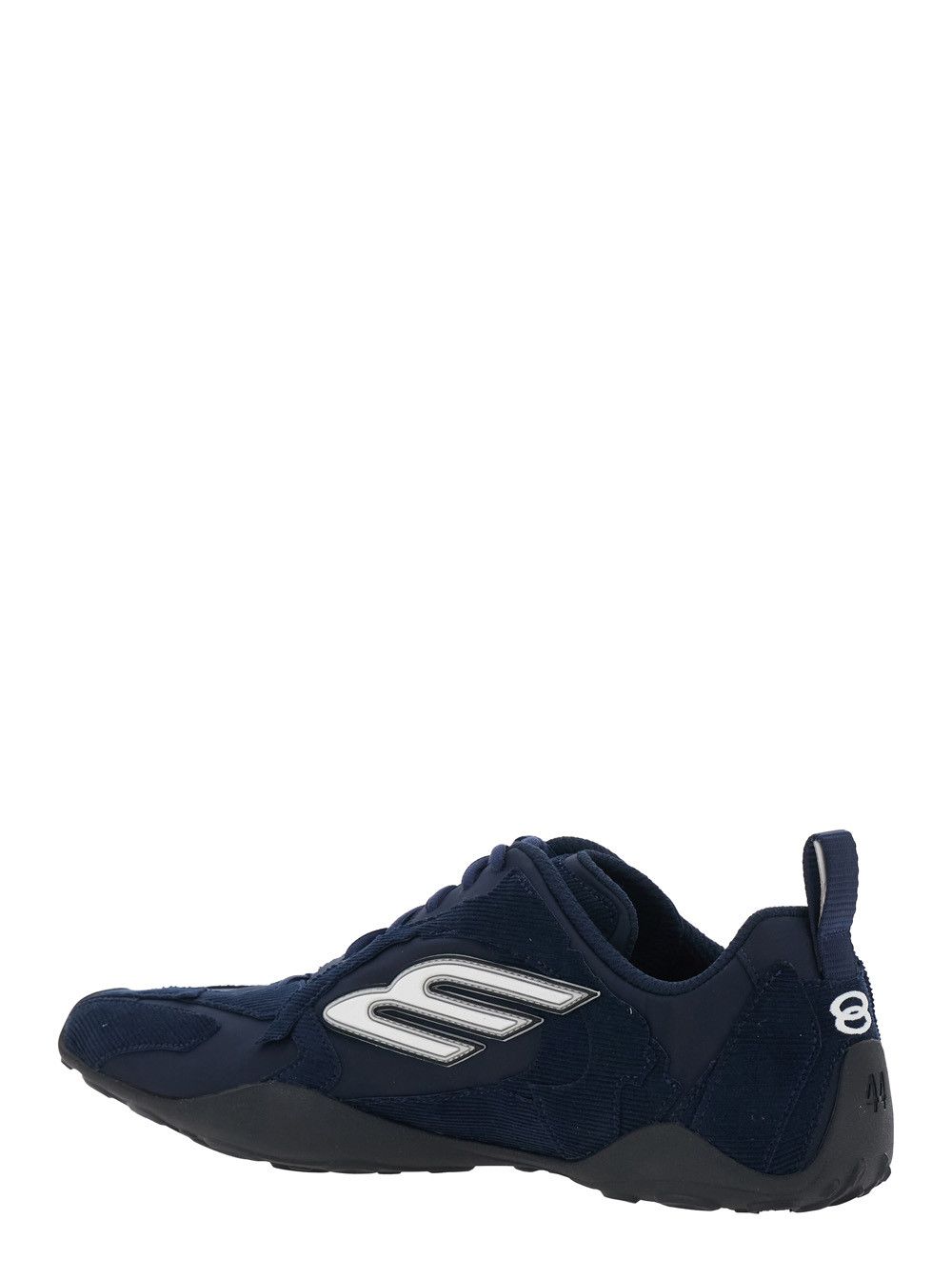 Balenciaga Sneaker 'Monday Ultra' Low Top with Logo Detail on the Side and Velvet Inserts in Blue Tech Fabric for Men Size US 9 / EU 42 - 3 Thumbnail