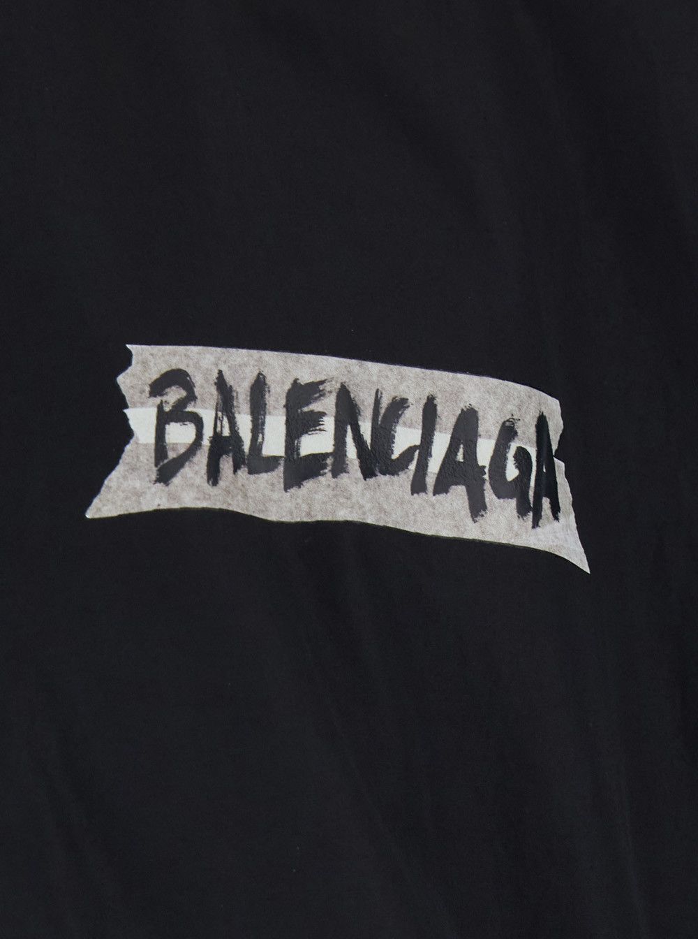 Balenciaga Black Jacket with High Collar and Logo on Front and Back in Cotton Blend for Men Size US S / EU 44-46 / 1 - 3 Thumbnail