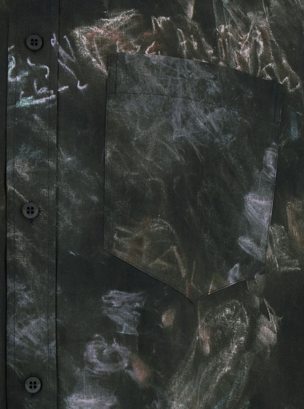 Balenciaga Black Shirt with All-Over Print in Viscose Men Size US M / EU 48-50 / 2 - 3 Thumbnail
